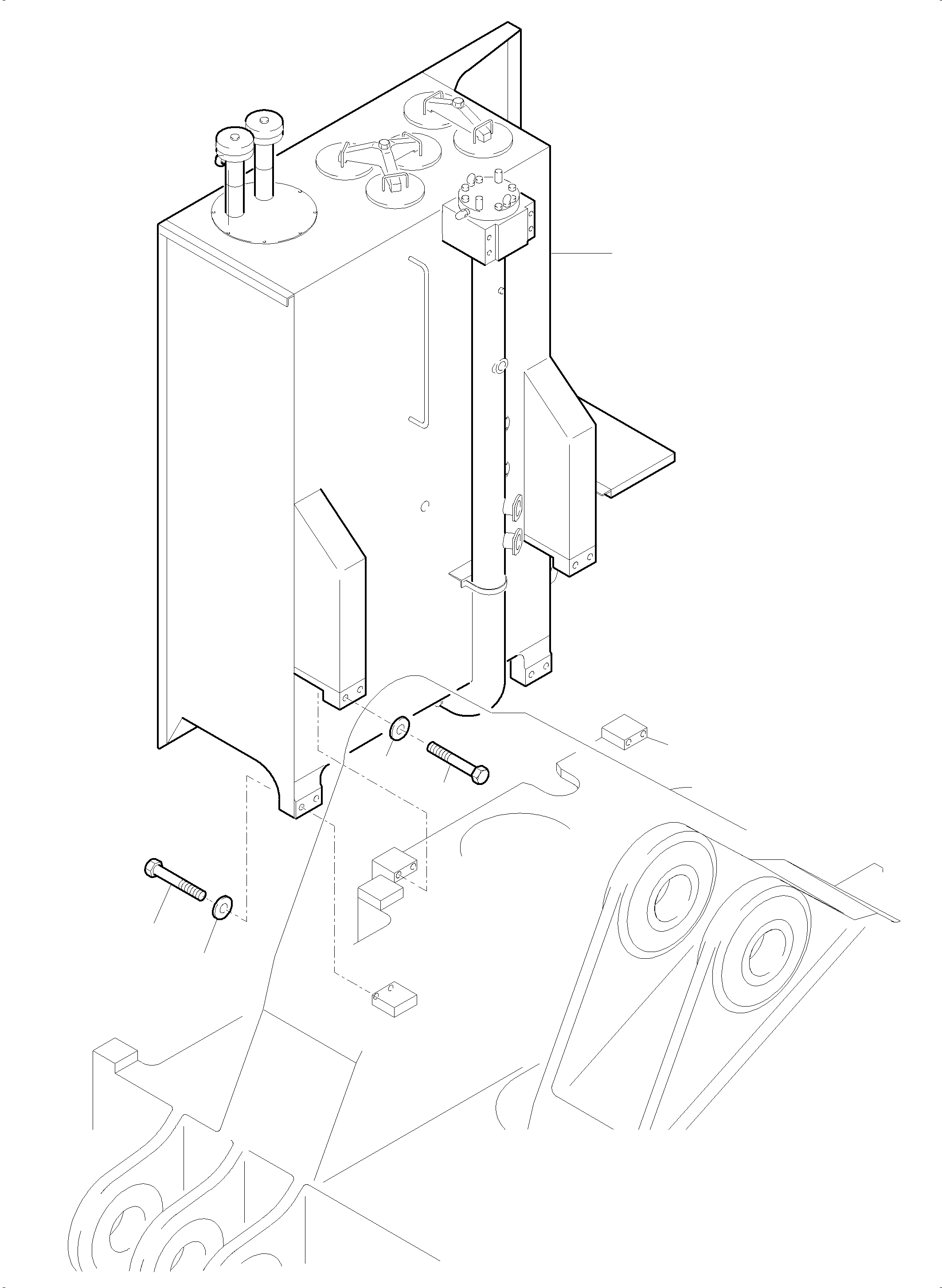 Main oil tank assy. 945 328 40 KOMATSU