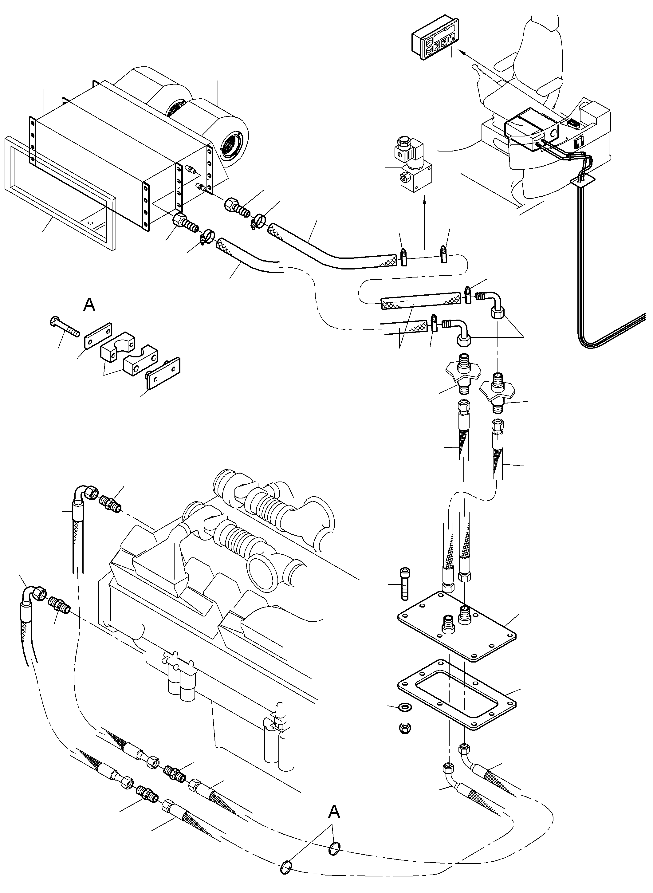 Комплект хомутов 518 055 98 KOMATSU