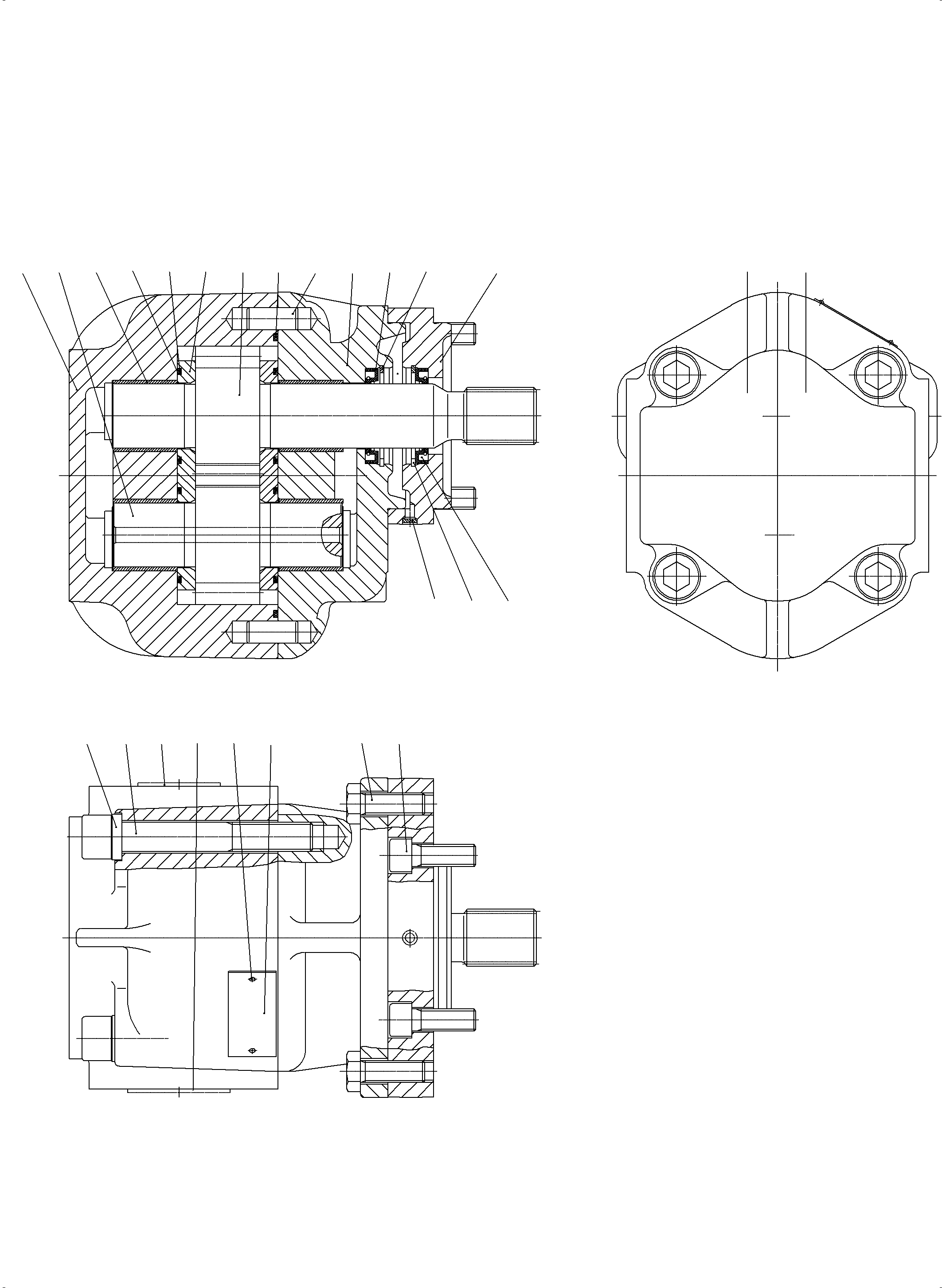 Adapter installation set, includes 31,32,33,35,36 and 37 797 548 73 KOMATSU