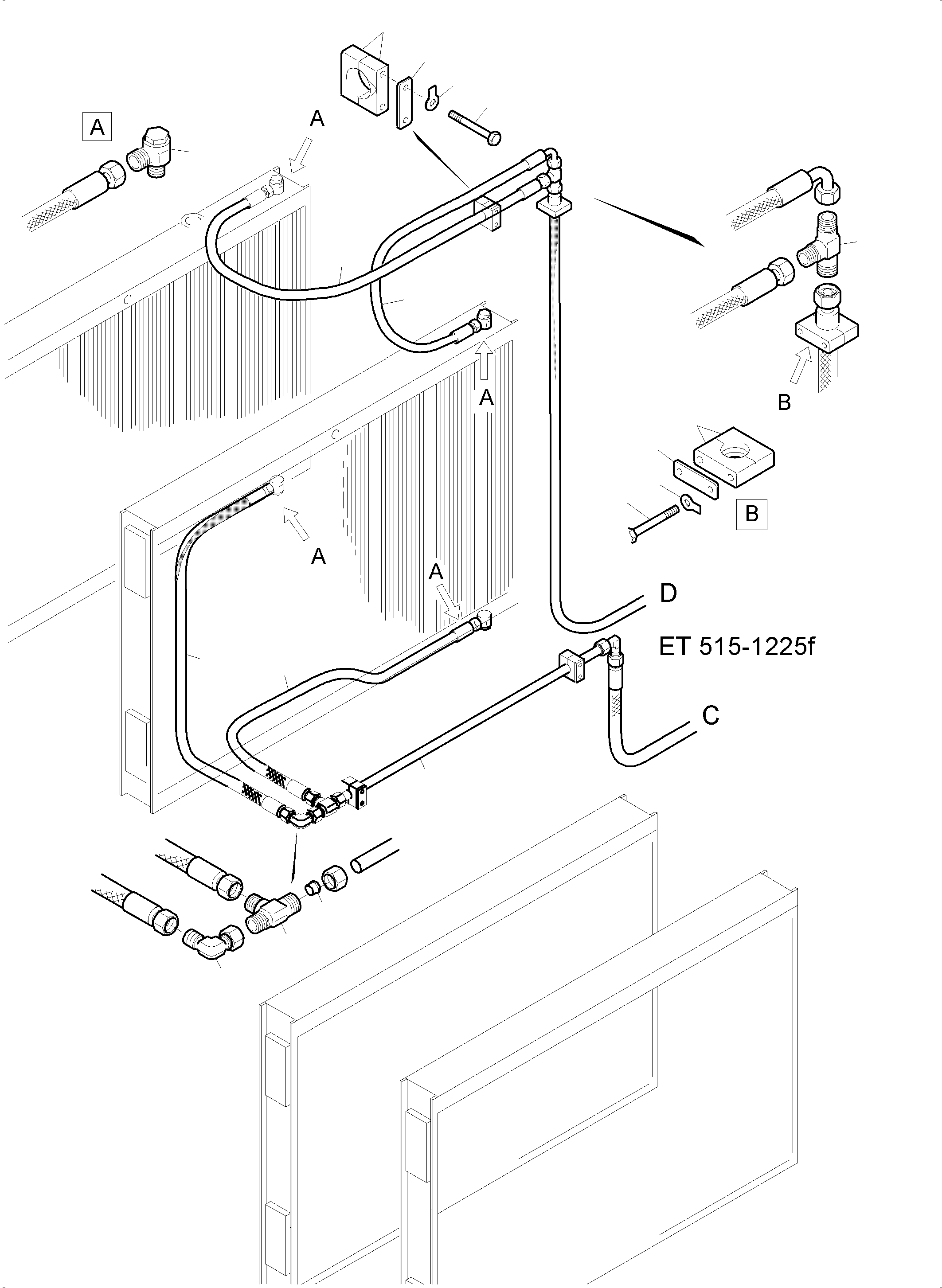 Pipe ø28 939 515 40 KOMATSU