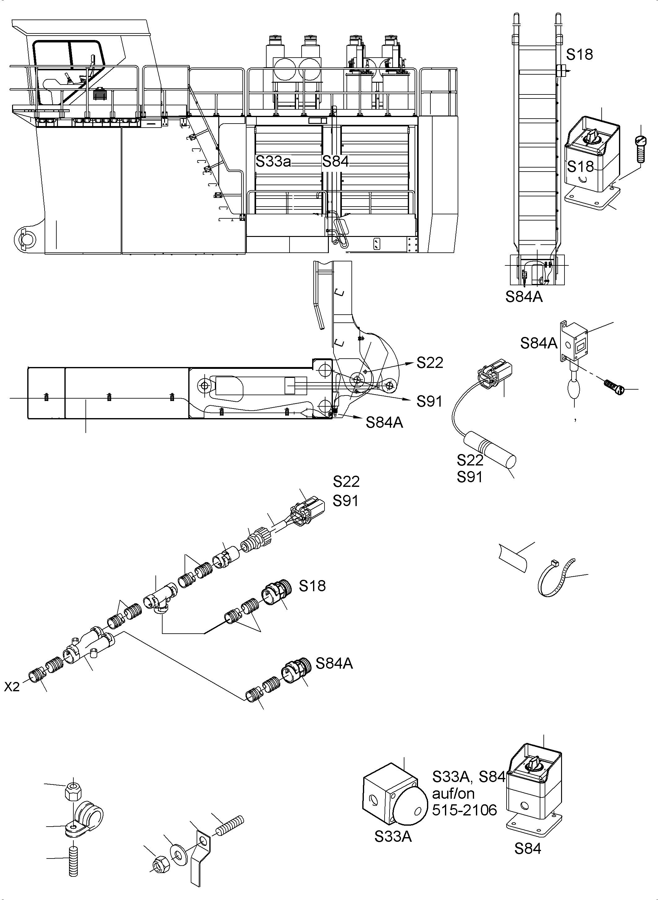 Harness - ladder 948 335 40 KOMATSU
