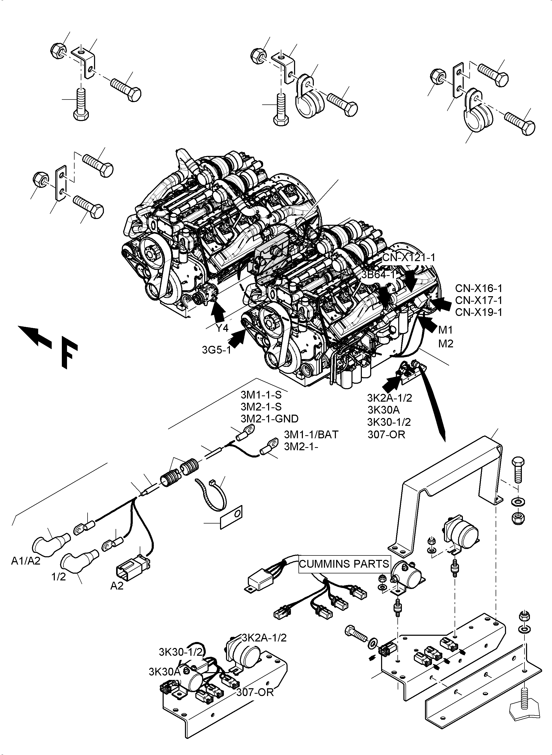 Cable union 8x4,0 941 564 40 KOMATSU