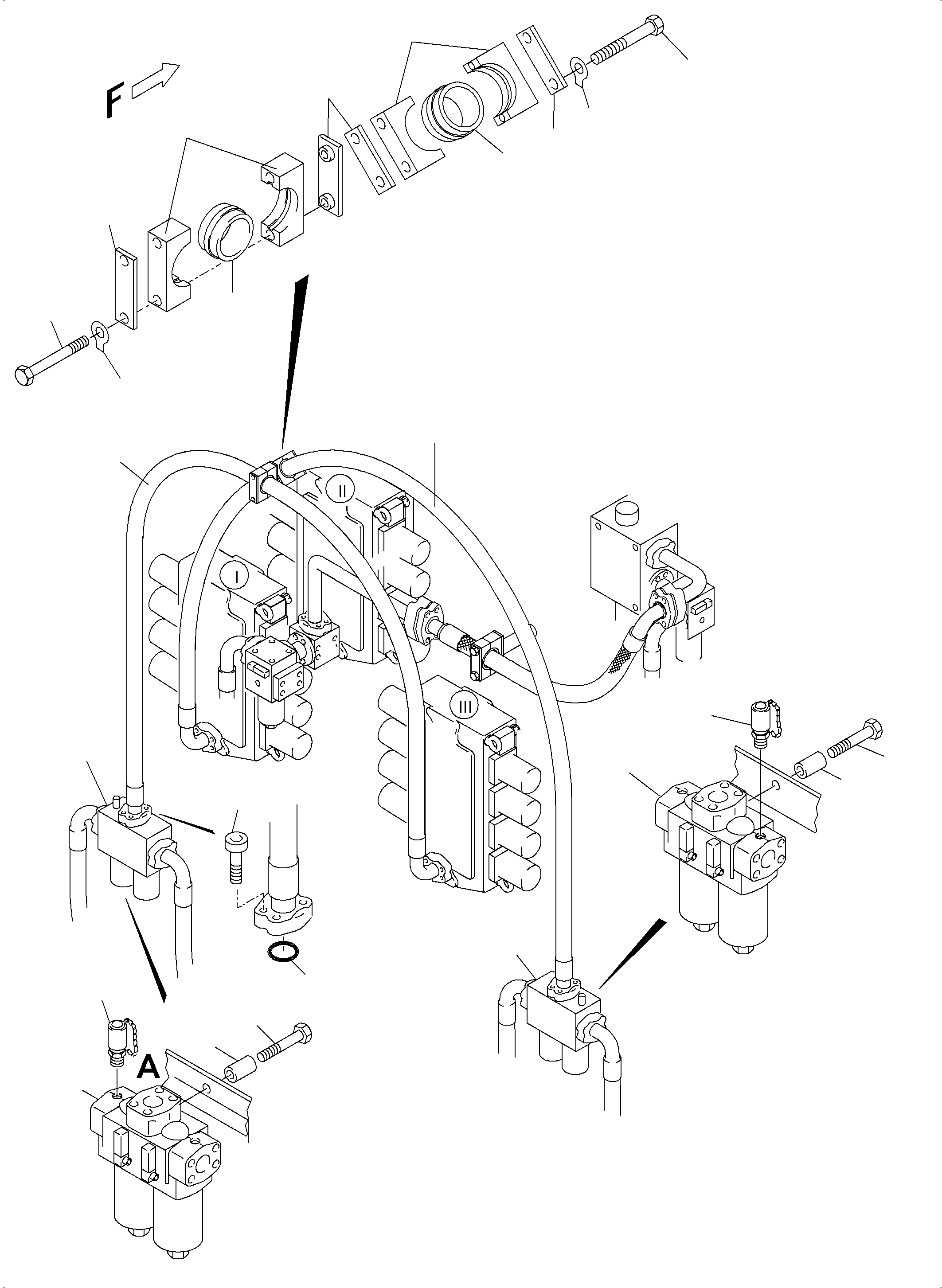 Hose assy. DN 40x940 932 925 40 KOMATSU