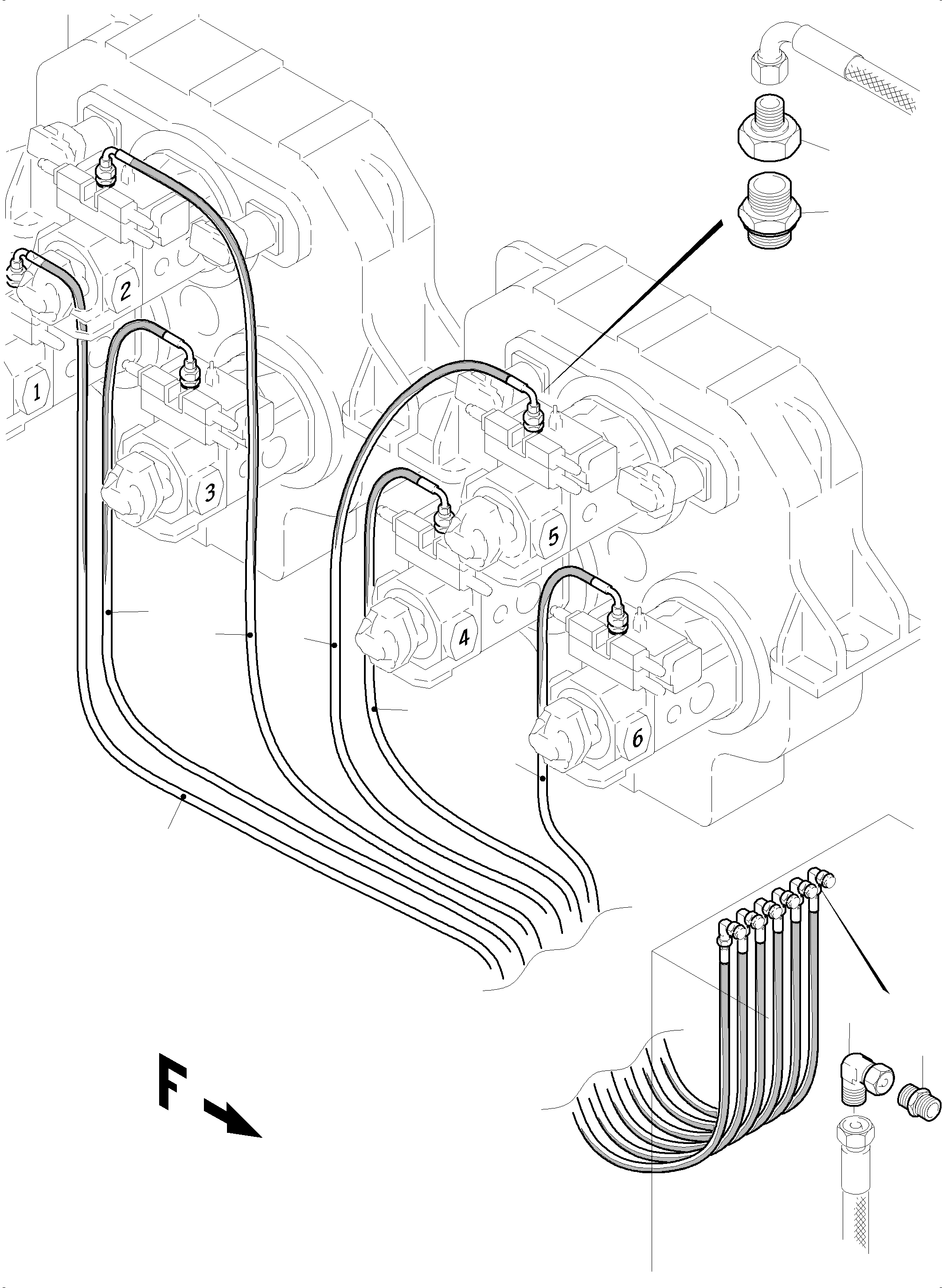 Hose assy. DN 20 x 6000 941 178 40 KOMATSU