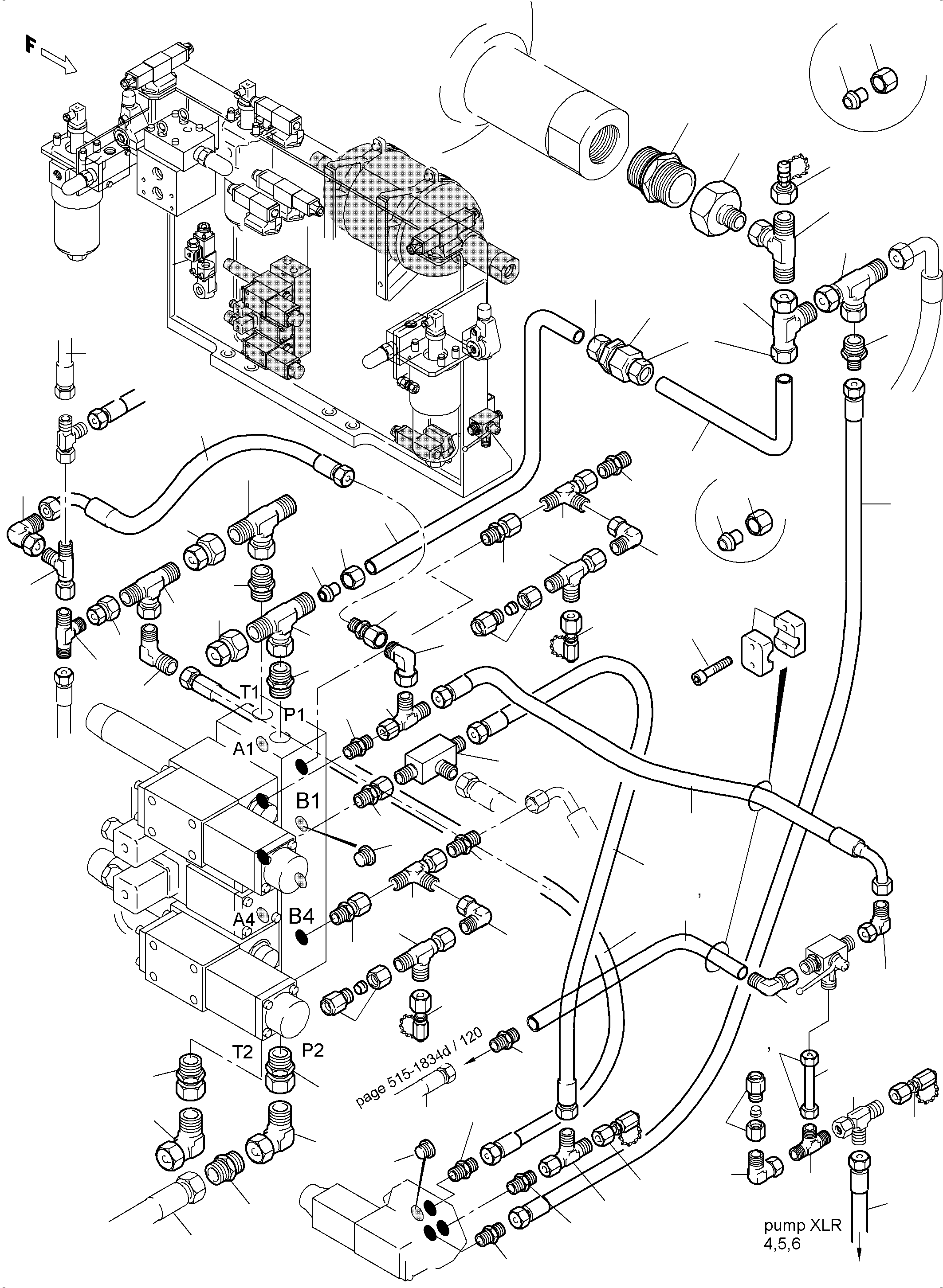 Hose assy. DN 20x3050 941 458 40 KOMATSU