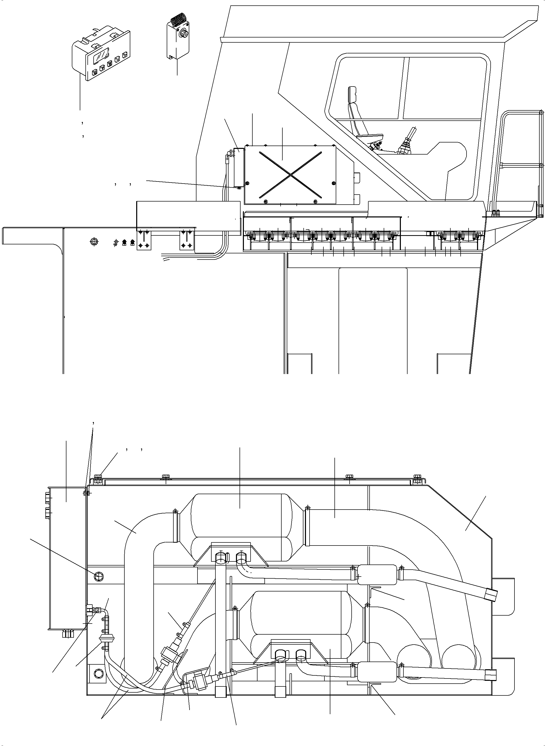 Flex. pipe Ø 75 975 365 KOMATSU