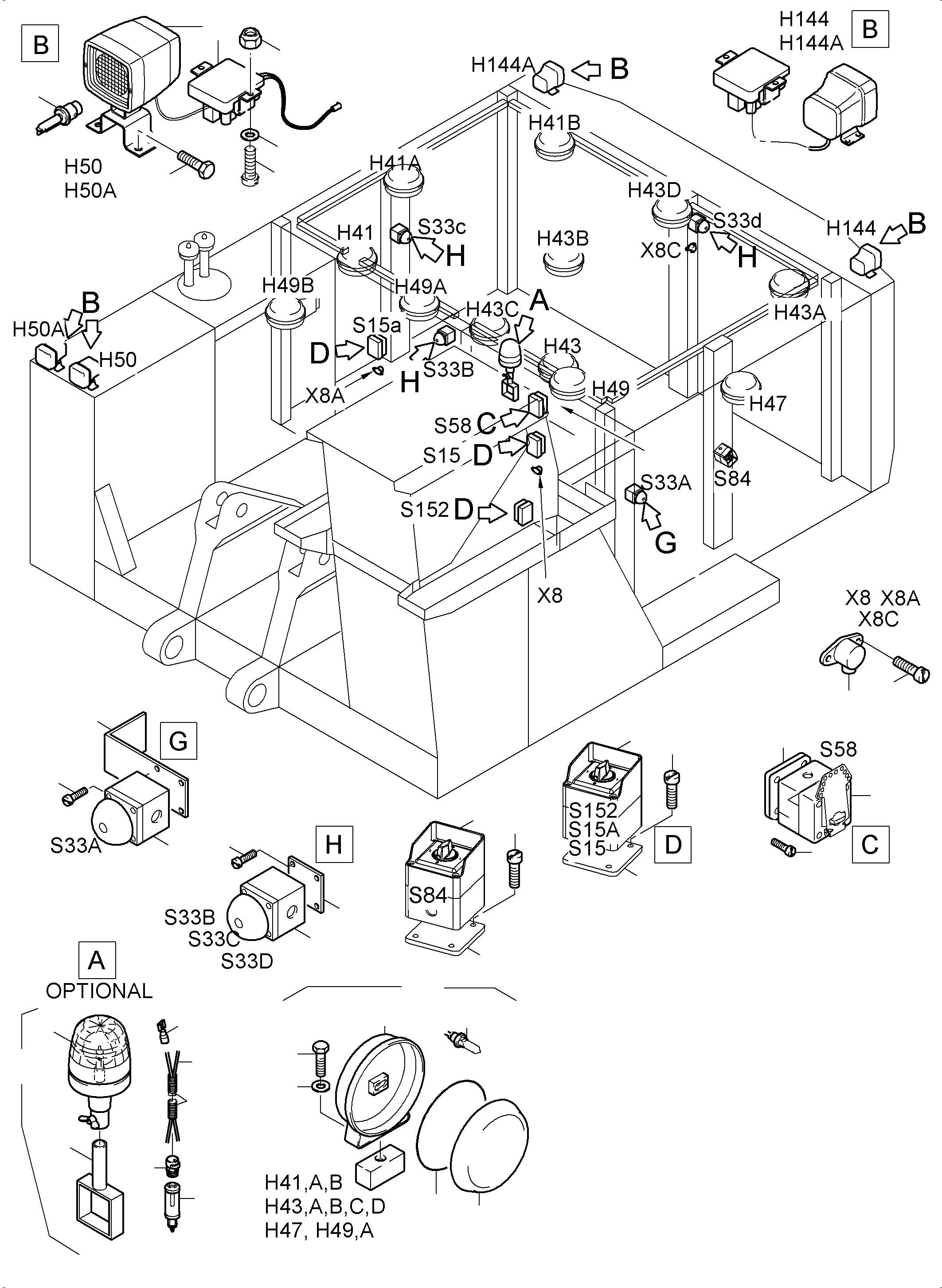 Harness - engine housing 948 507 40 KOMATSU