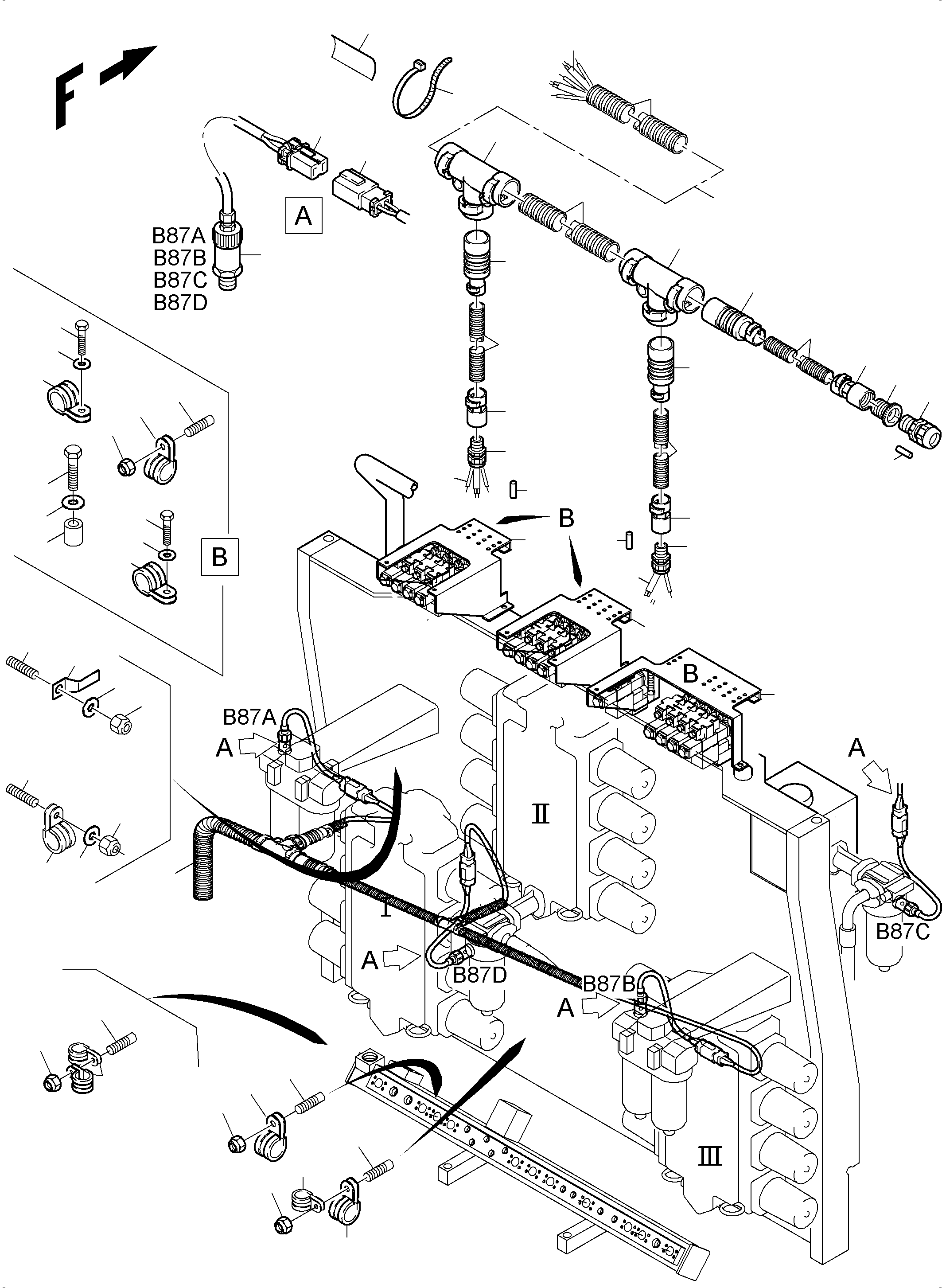 Жгут проводов - control plates TTT -50°C 948 508 40 KOMATSU