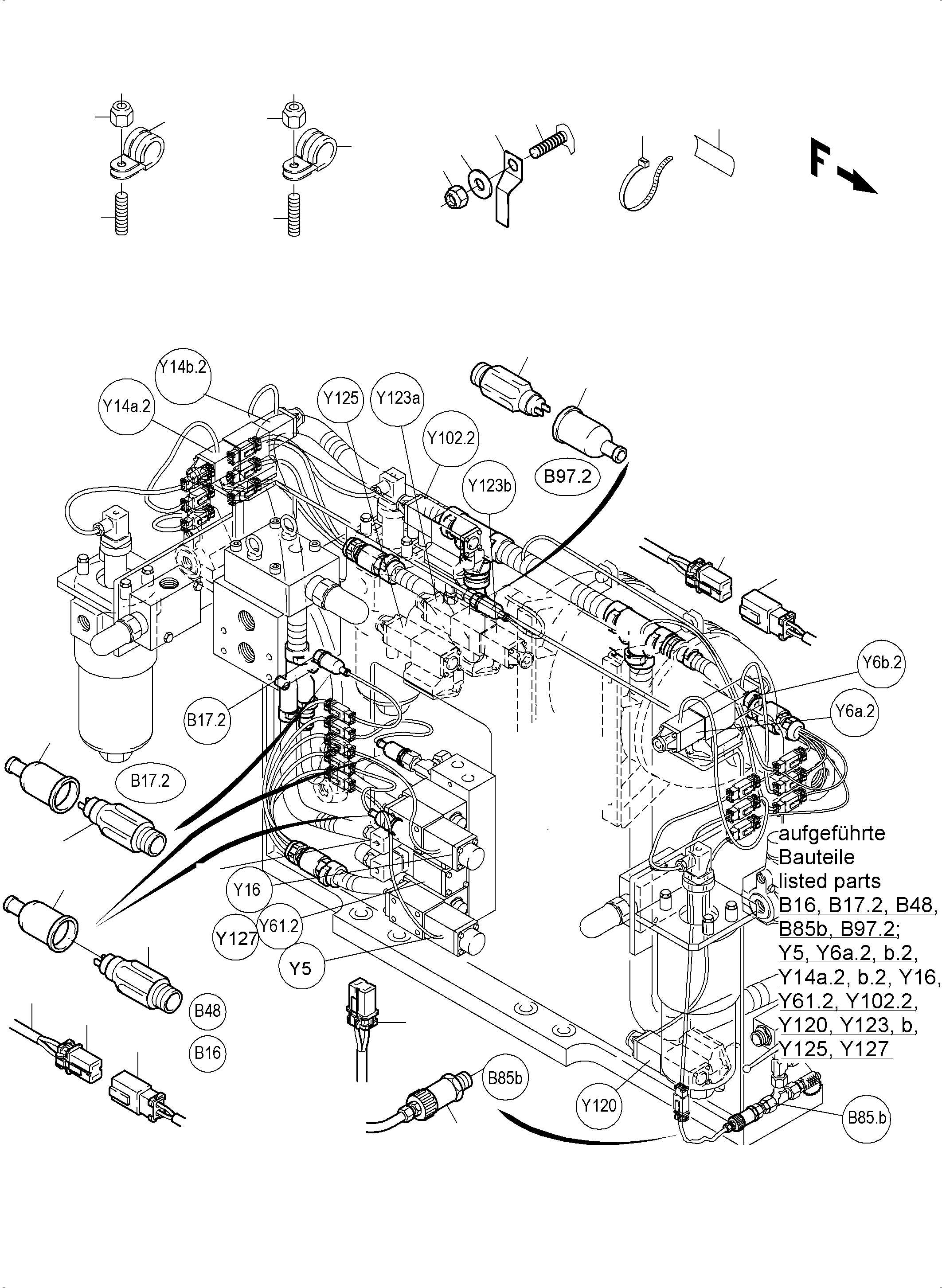 Harness -Pessure transducer 948 520 40 KOMATSU