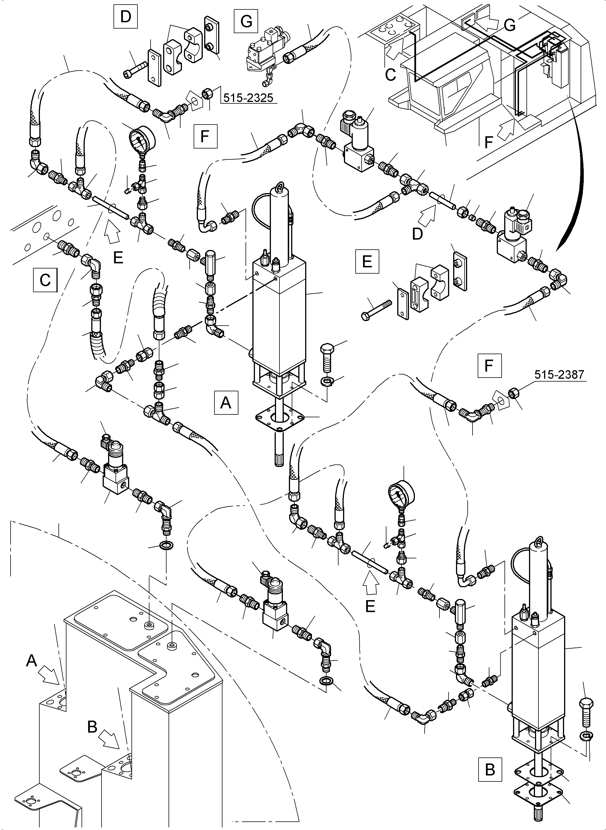 Фланец 792 642 73 KOMATSU