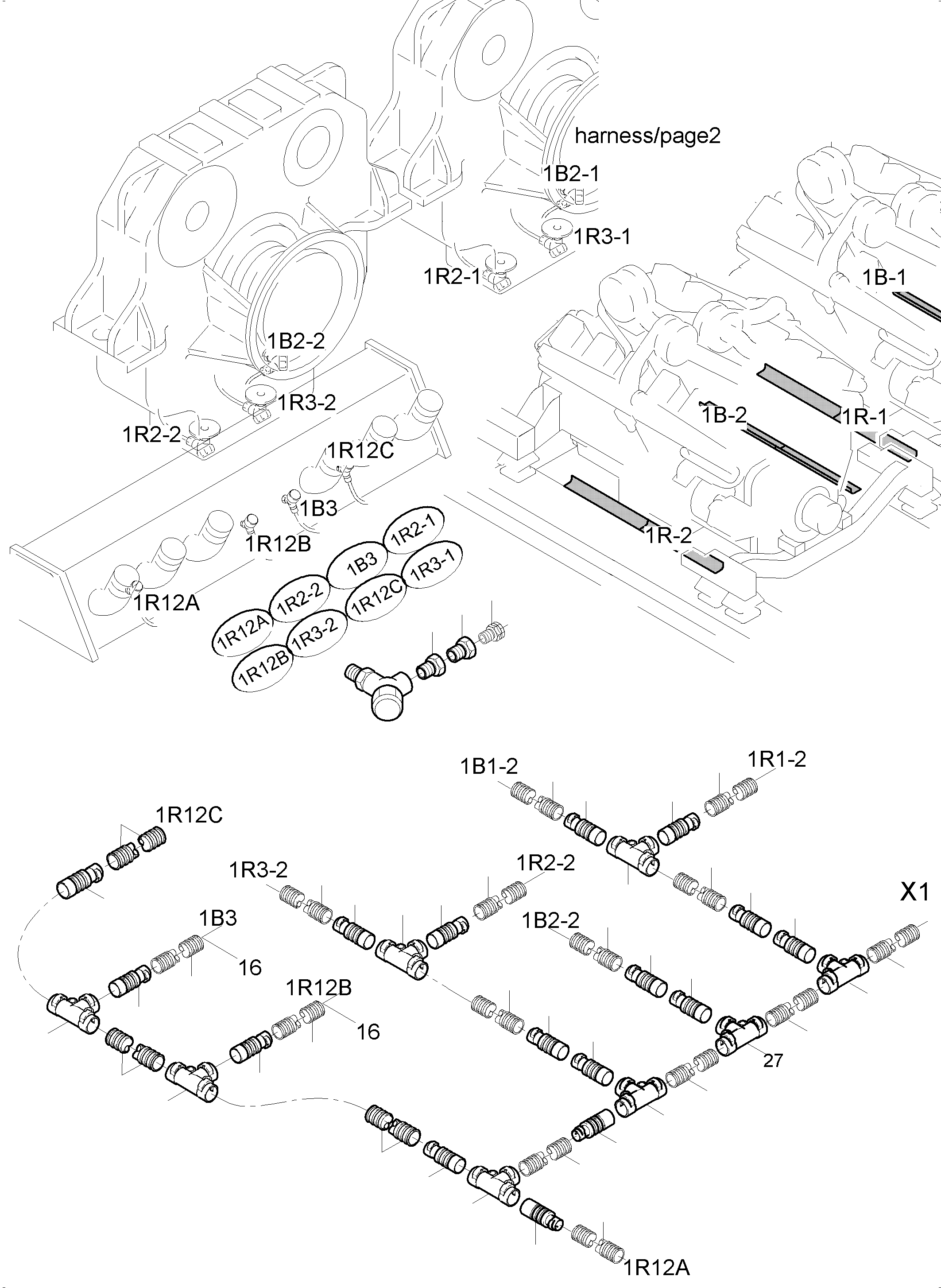Cable 5x6 940 514 40 KOMATSU