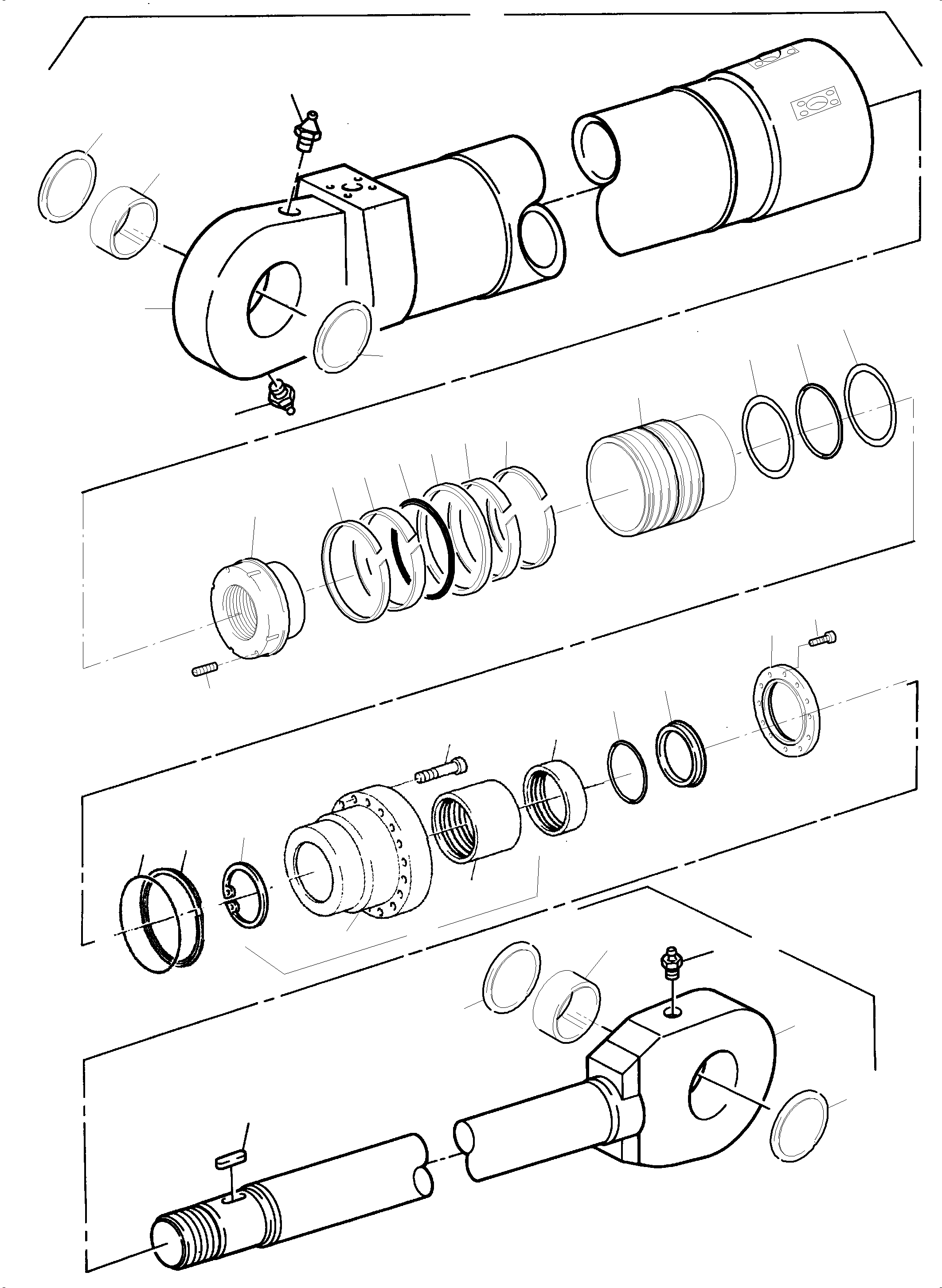 Комплект уплотнений - piston consist. of fig-nos: 16-21 792 404 73 KOMATSU