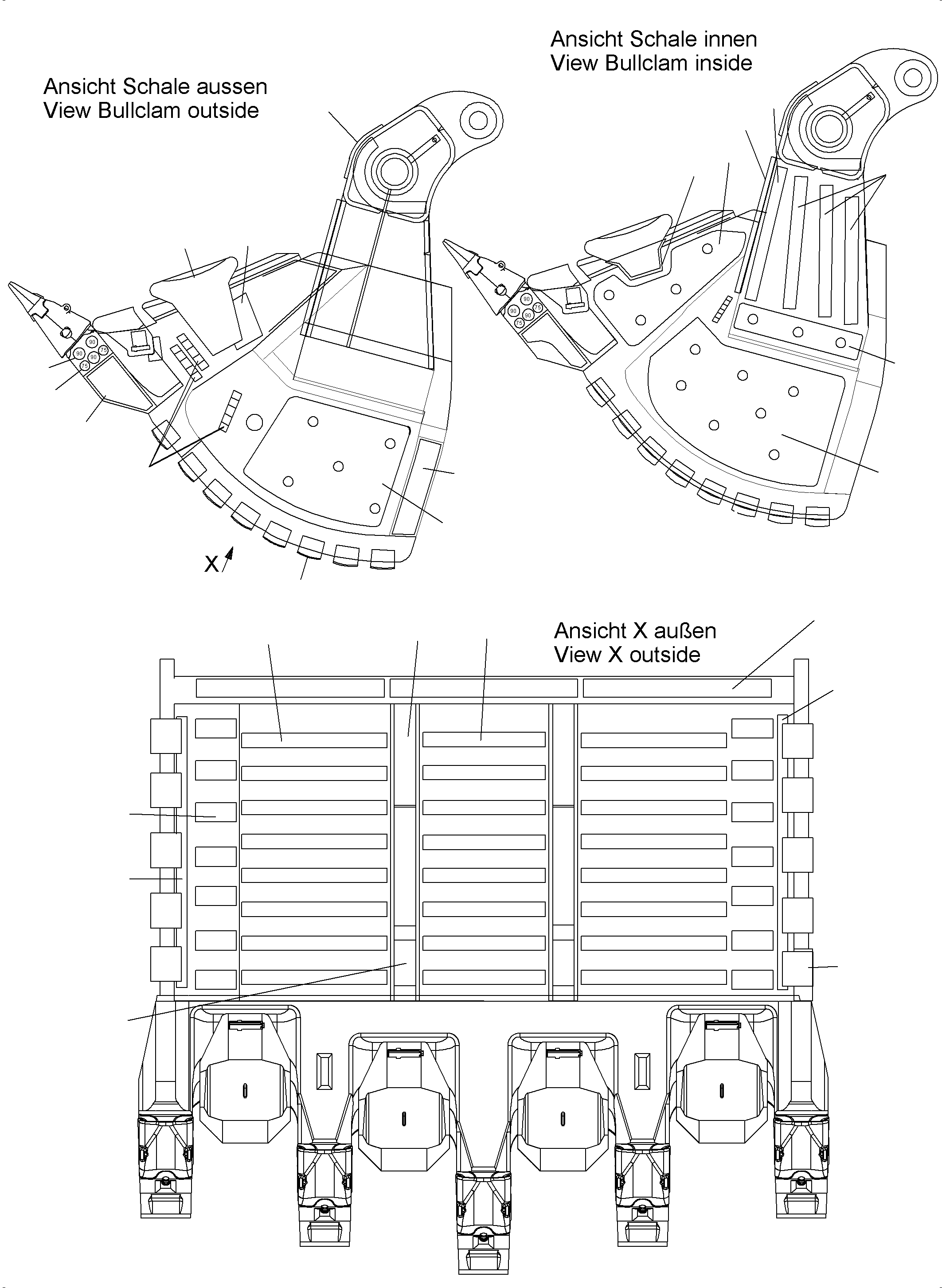 Inner wear plate 952 515 40 KOMATSU