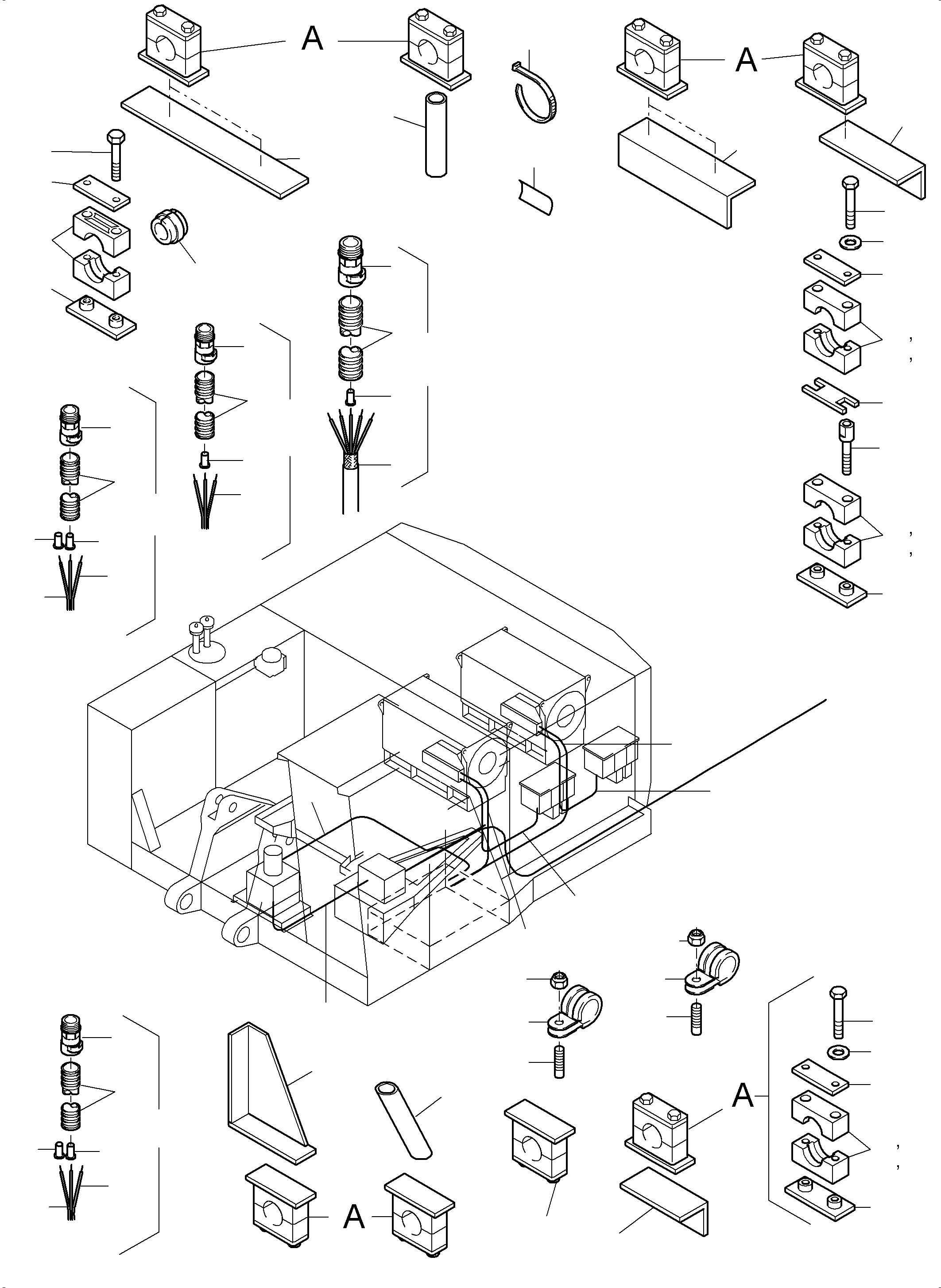 MS-Cable SRK-SS assy. 939 848 40 KOMATSU