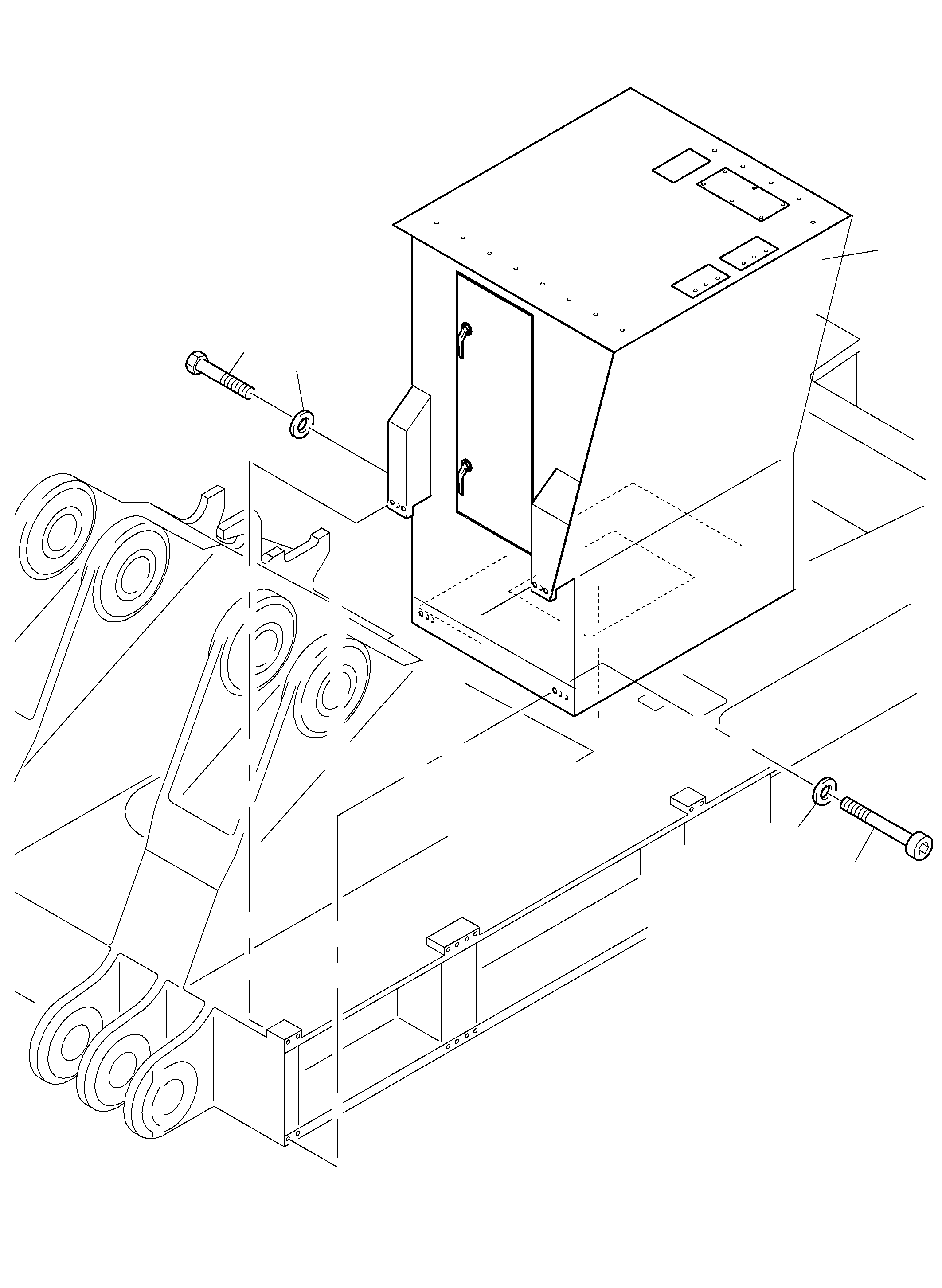 Cab support assy. 952 800 40 KOMATSU