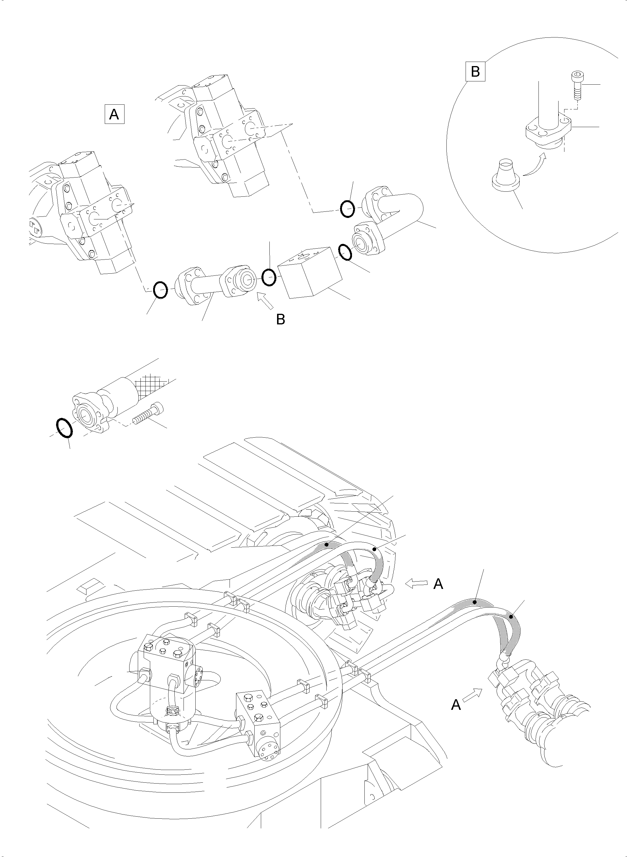 Труба в сборе ø 50 949 587 40 KOMATSU