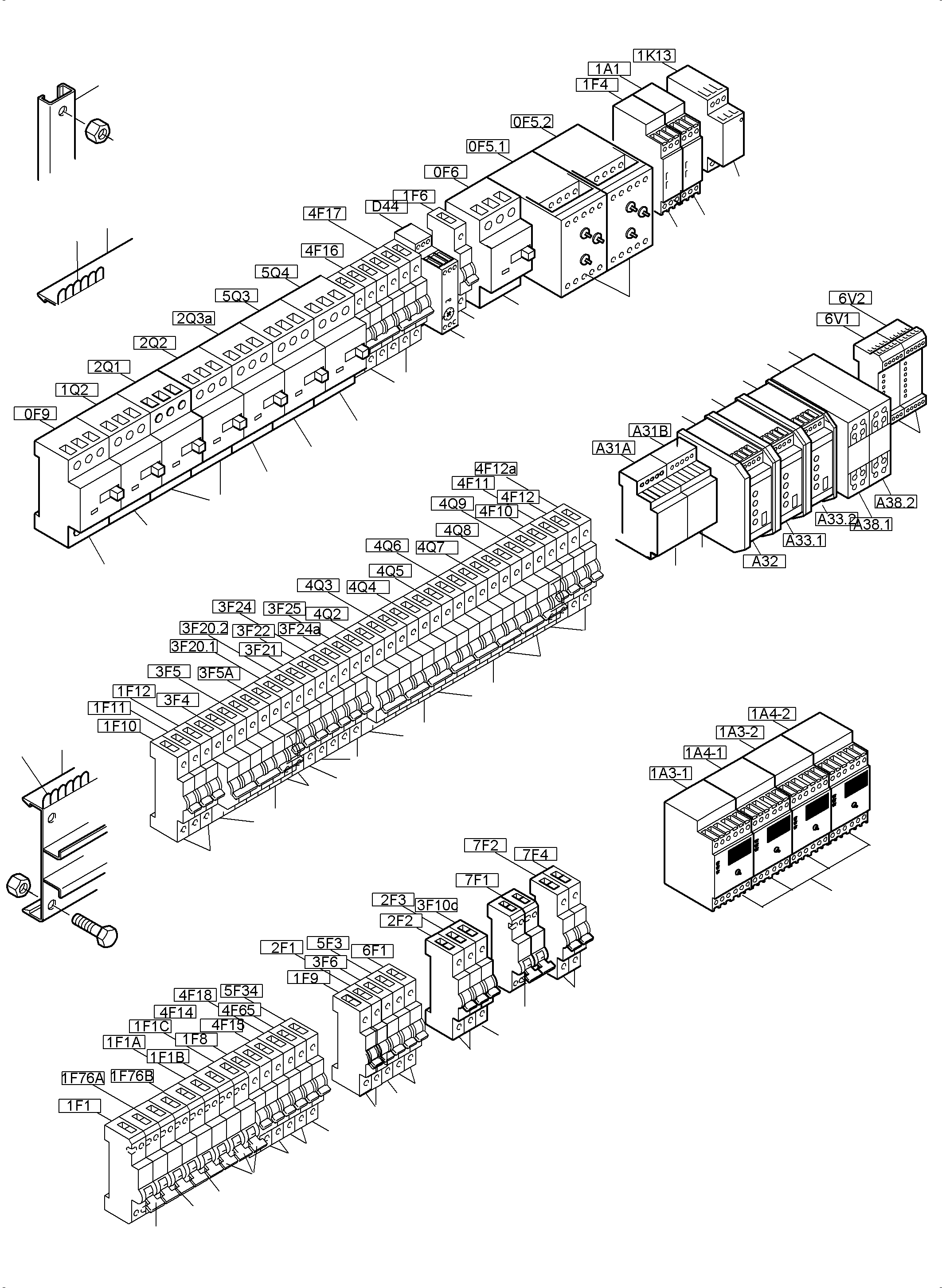 Breaker 3A, 2-pol. 797 646 73 KOMATSU