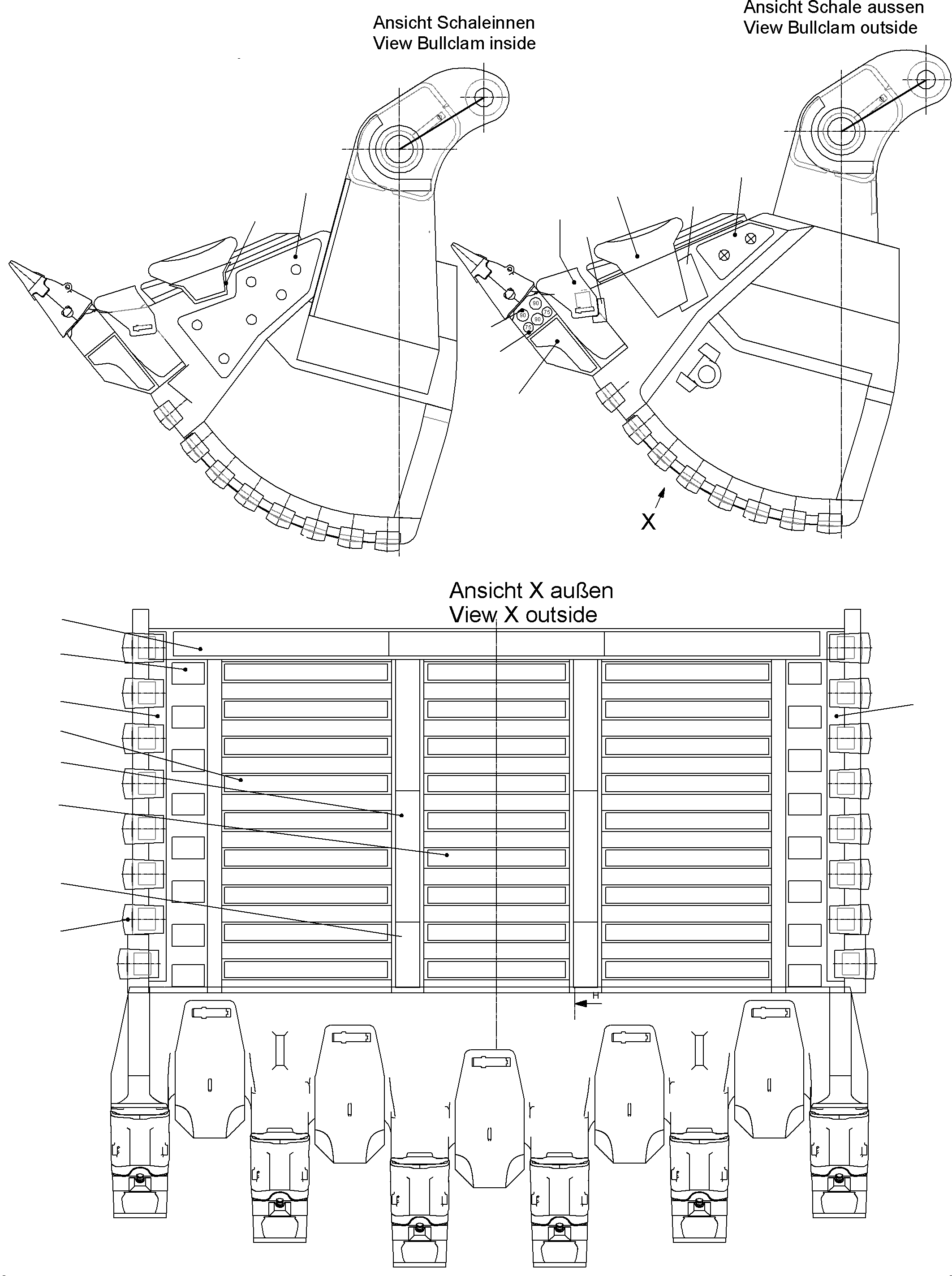 Inner wear plate 956 245 40 KOMATSU