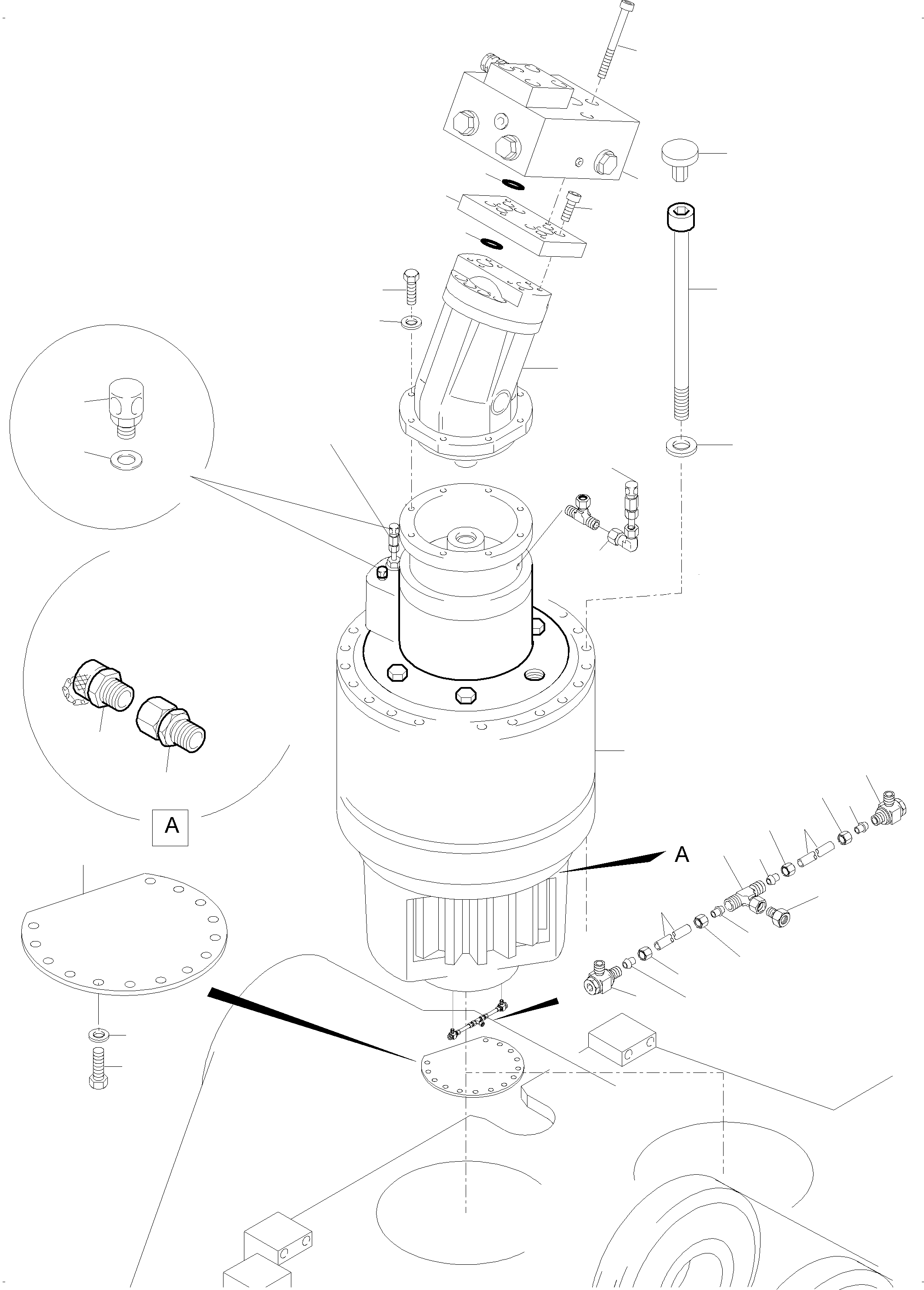 Oil dipstick (Engine room) 956 522 40 KOMATSU