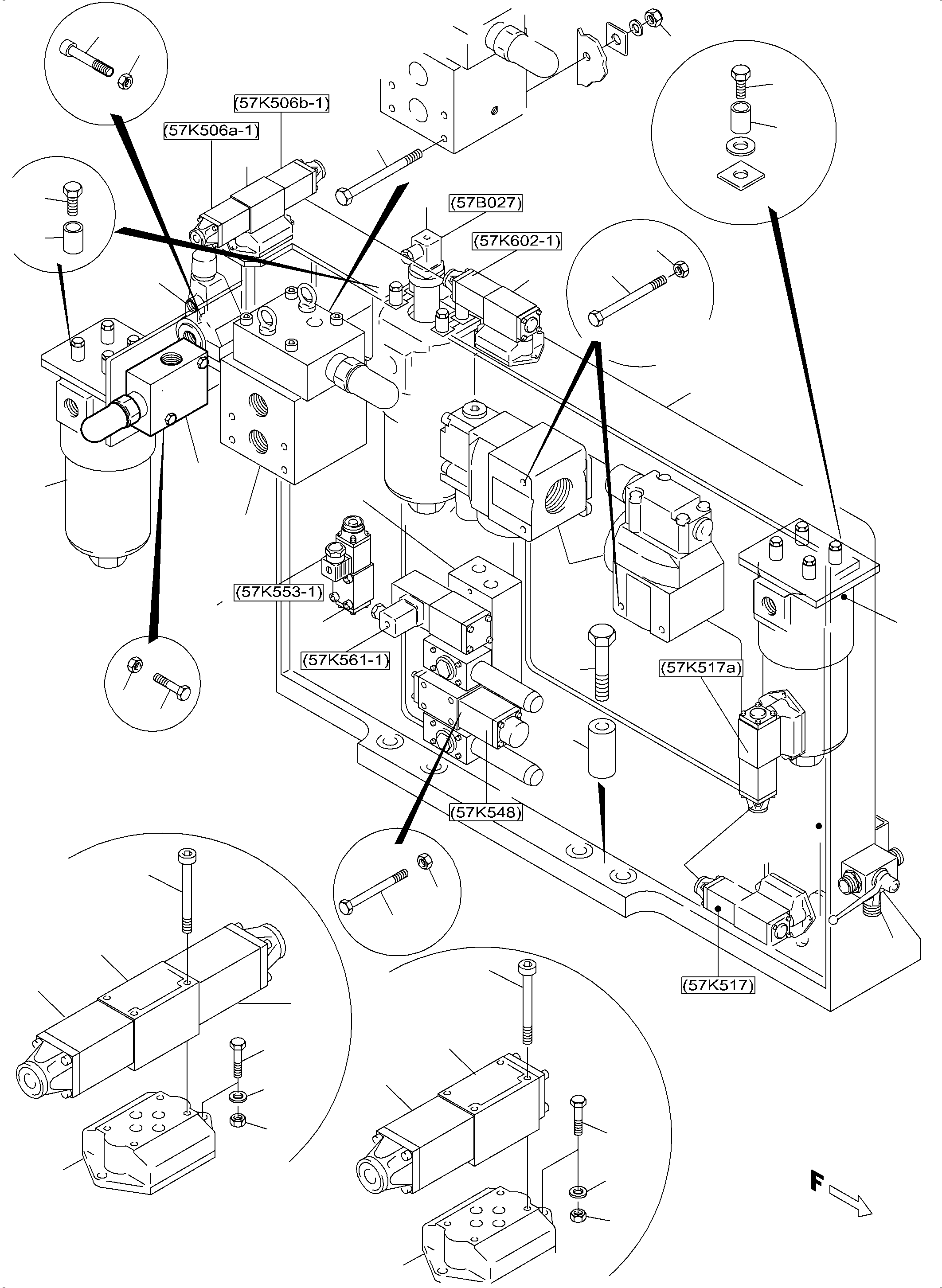 Control plate, rear 939 167 40 KOMATSU