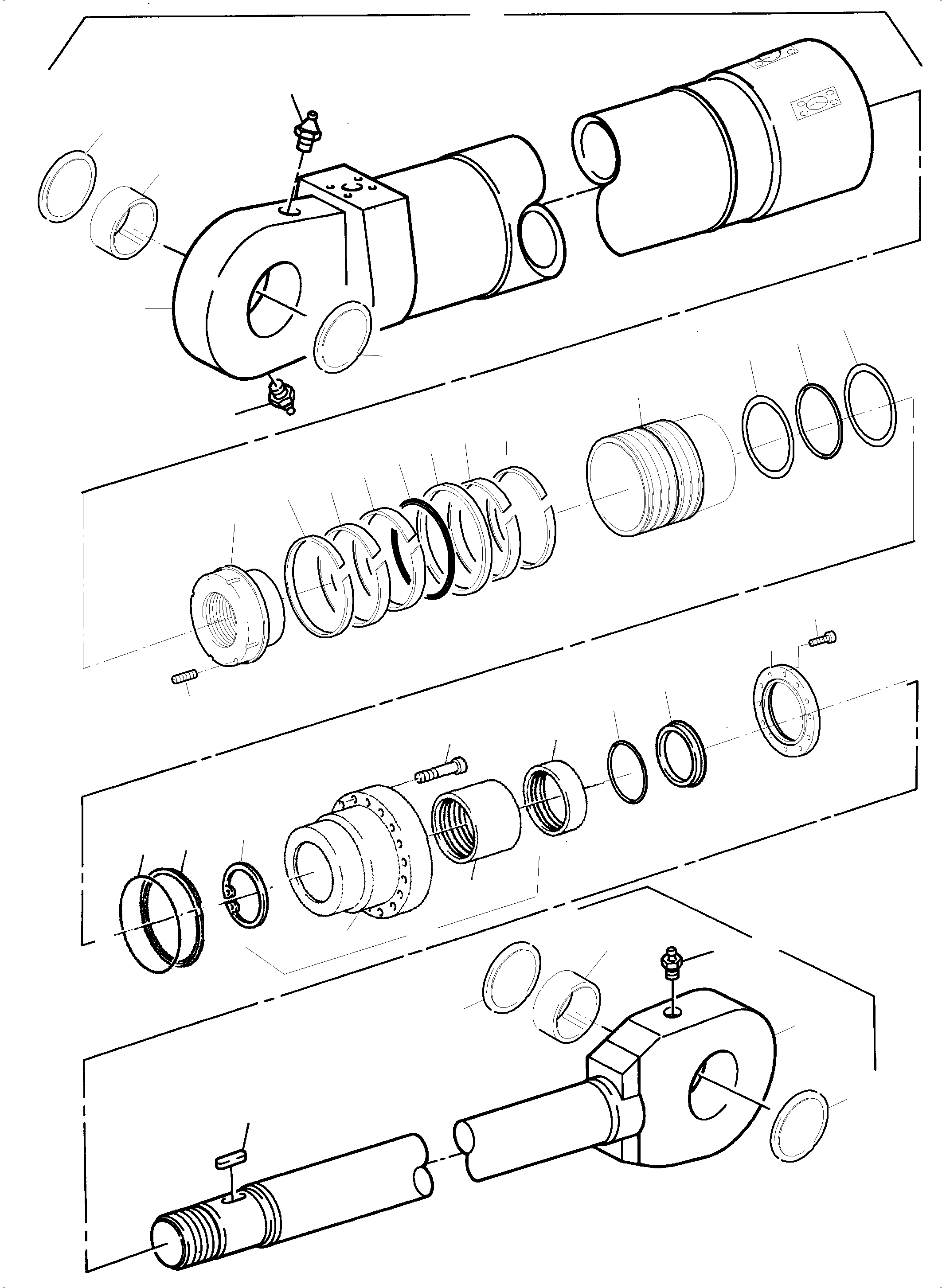 Cylinder barrel assy. incl. fig-nos.03,04,06 797 967 73 KOMATSU