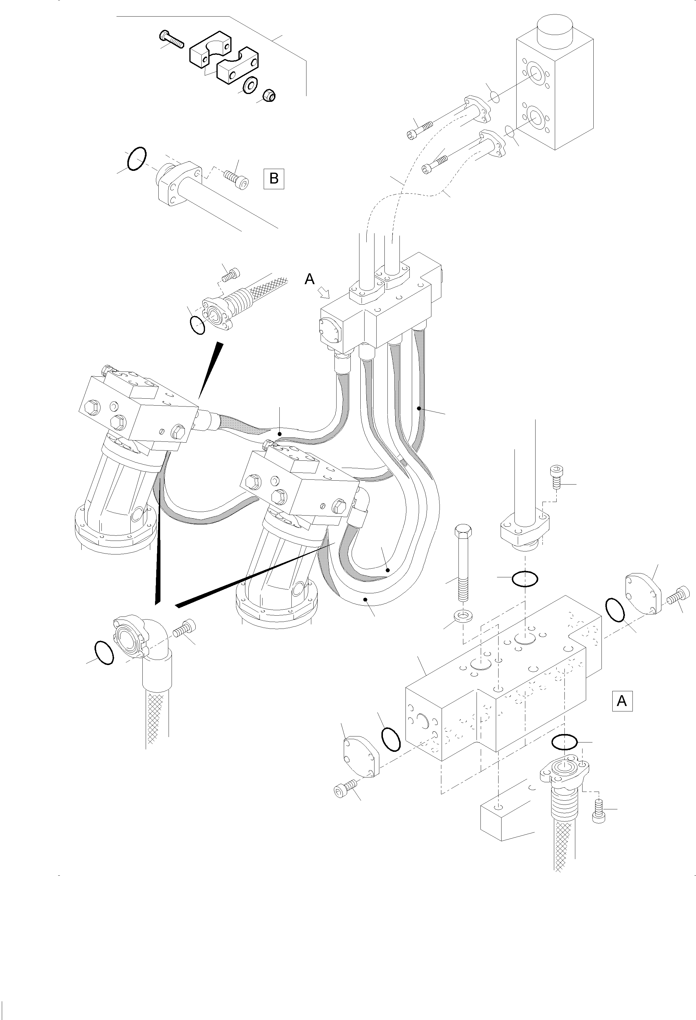 Hose assy. DN 40x1700 940 041 40 KOMATSU