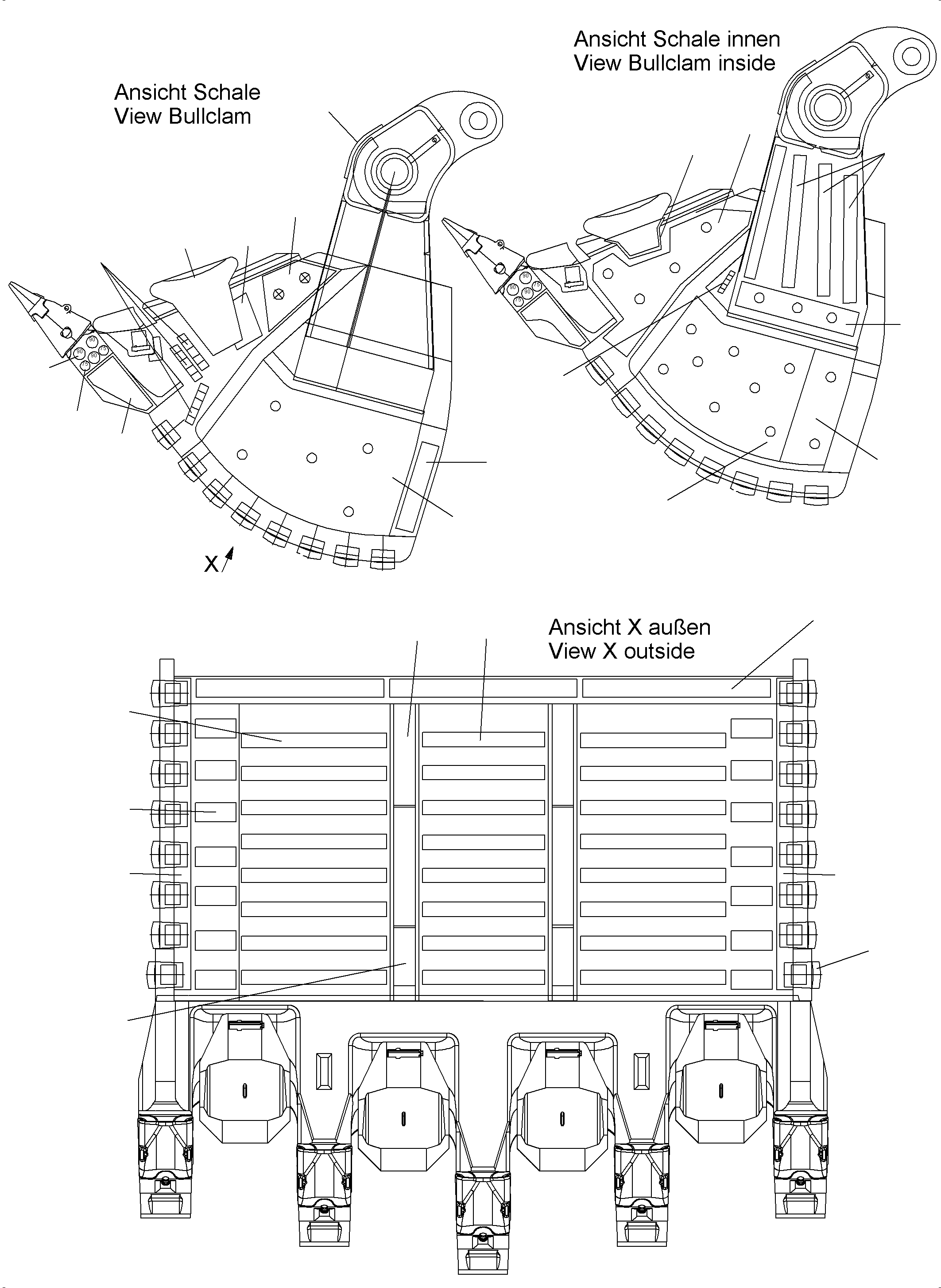 Inner wear plate 952 575 40 KOMATSU