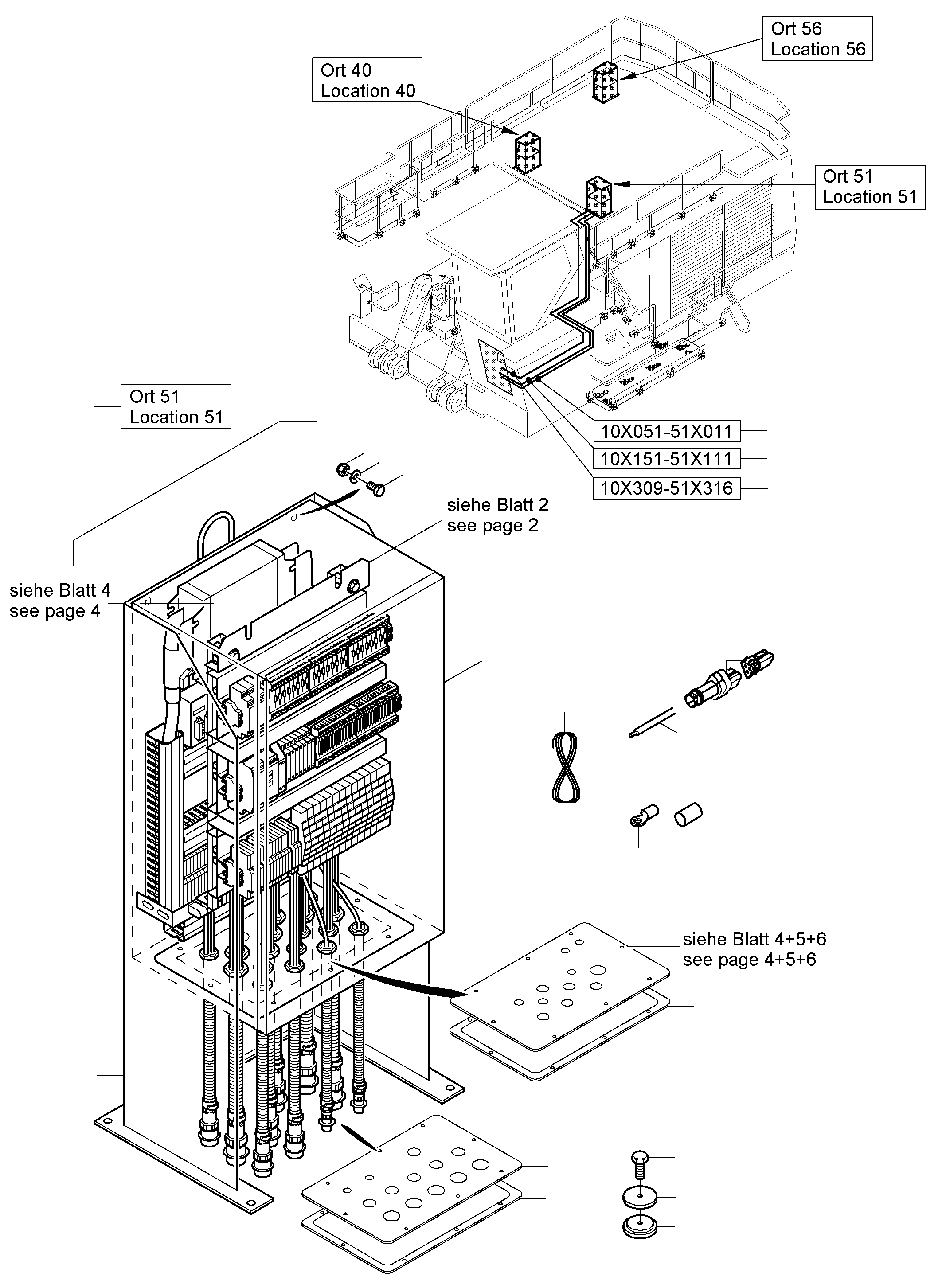 Switch cabinet assy. 960 324 40 KOMATSU