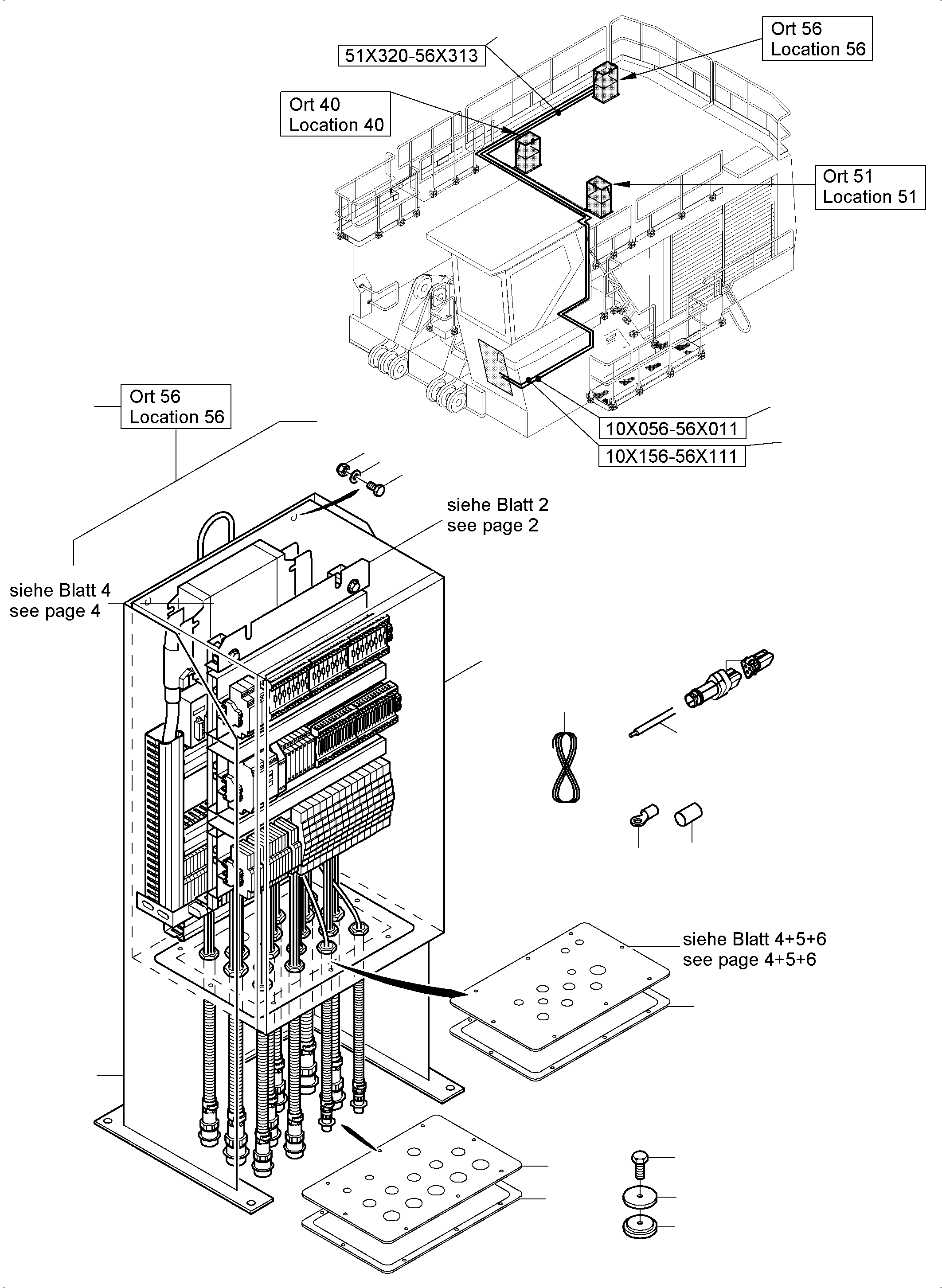 Switch cabinet assy. 960 325 40 KOMATSU