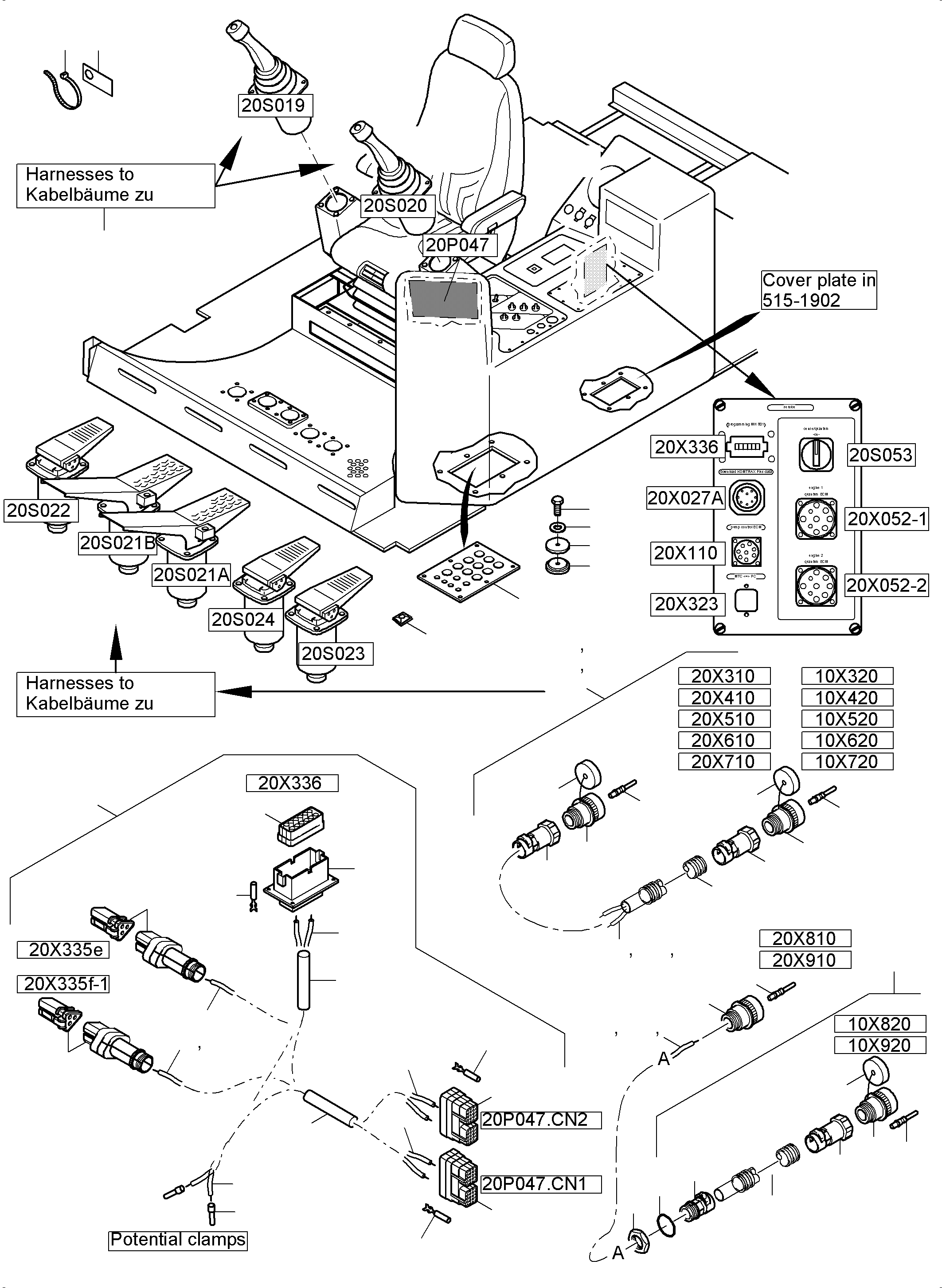 Жгут проводов 962 911 40 KOMATSU