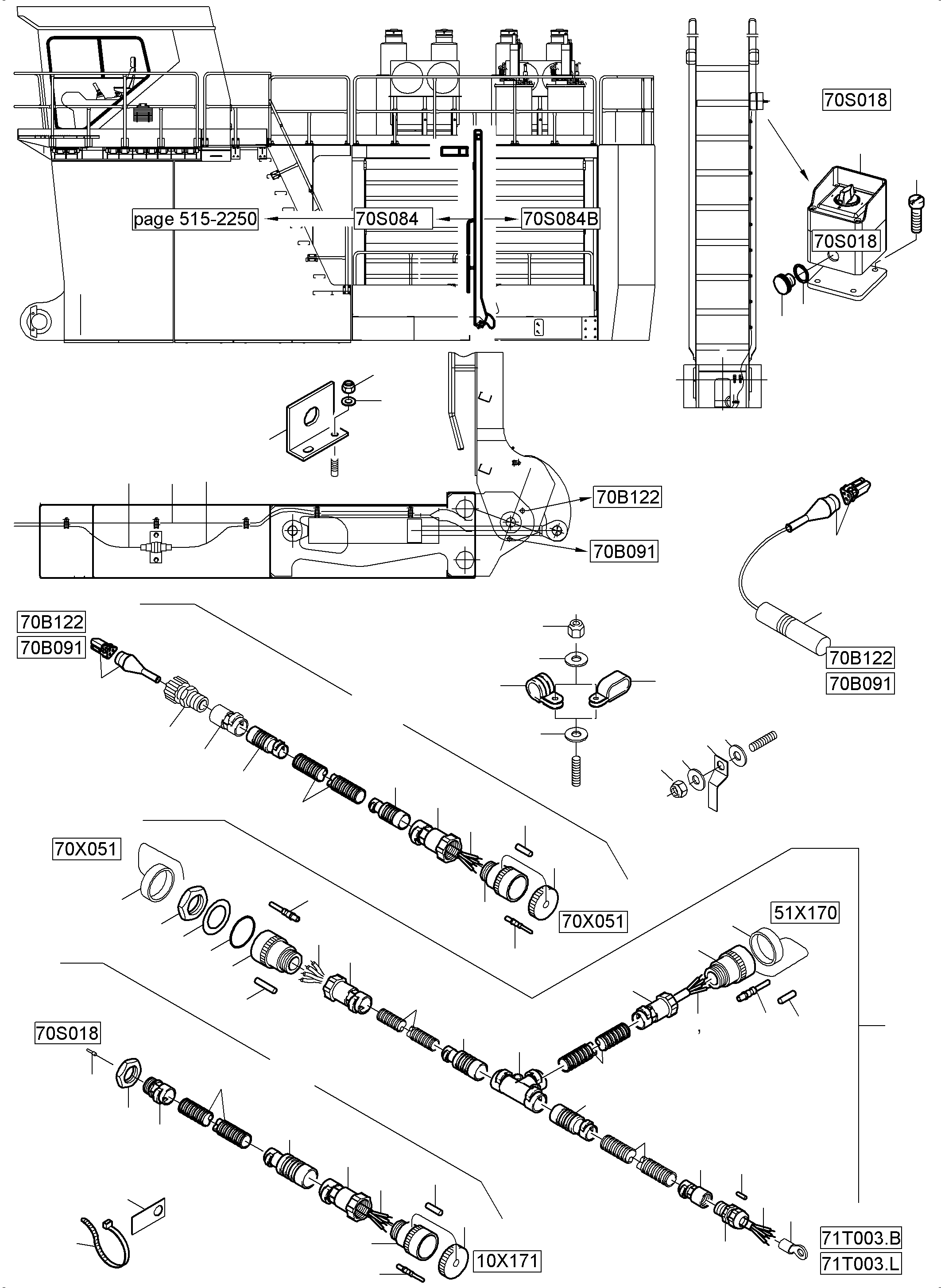 Harness - ladder 963 301 40 KOMATSU