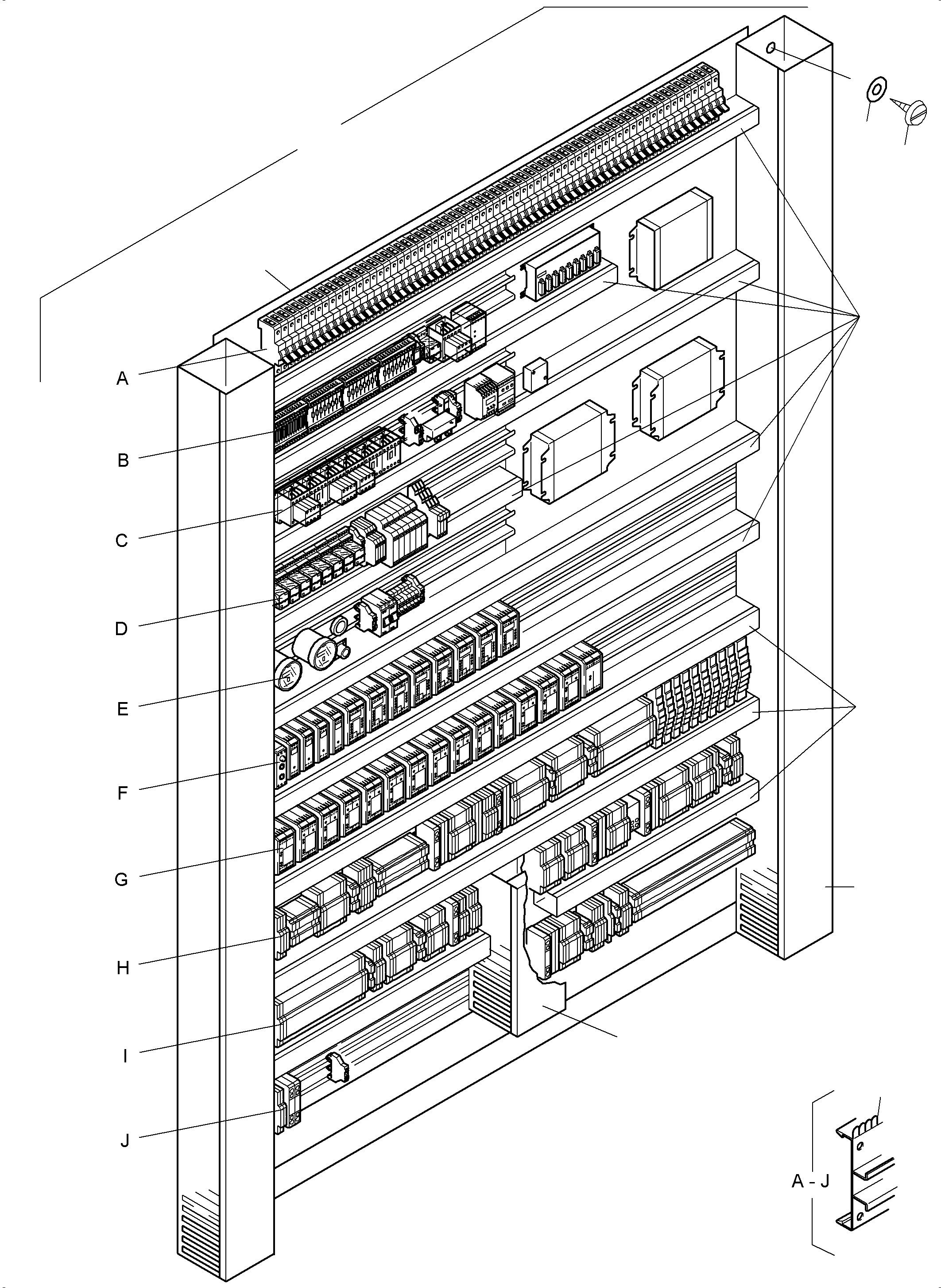Switch framing assy. 967 817 40 KOMATSU