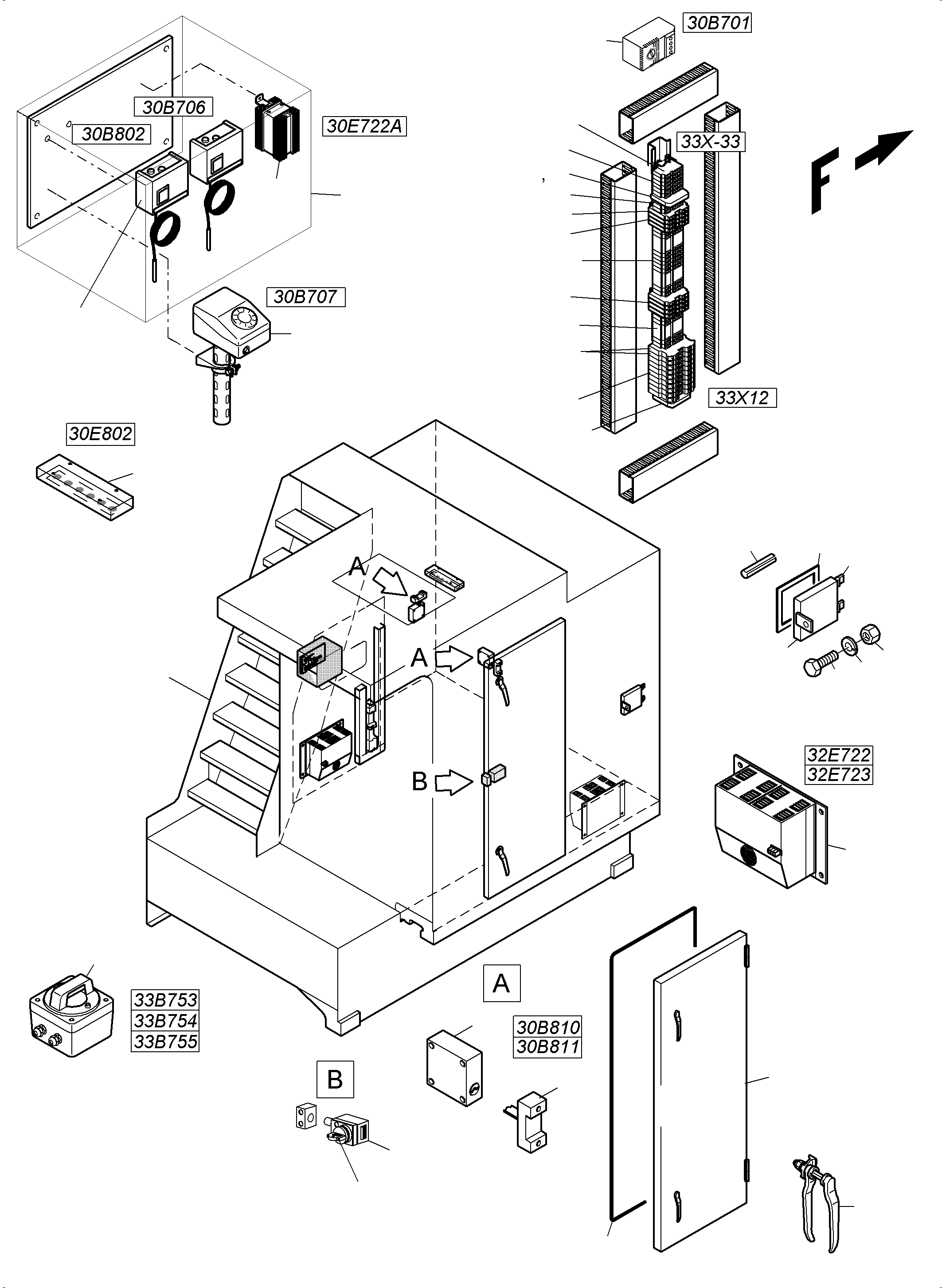 Switch cabinet assy. 963 271 40 KOMATSU
