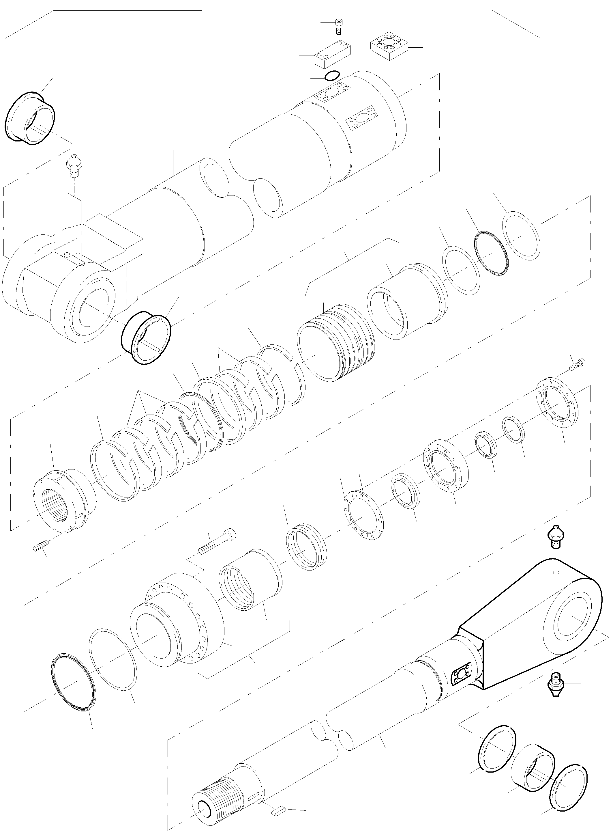 Freeze in Flanged bushing 970 596 40 KOMATSU