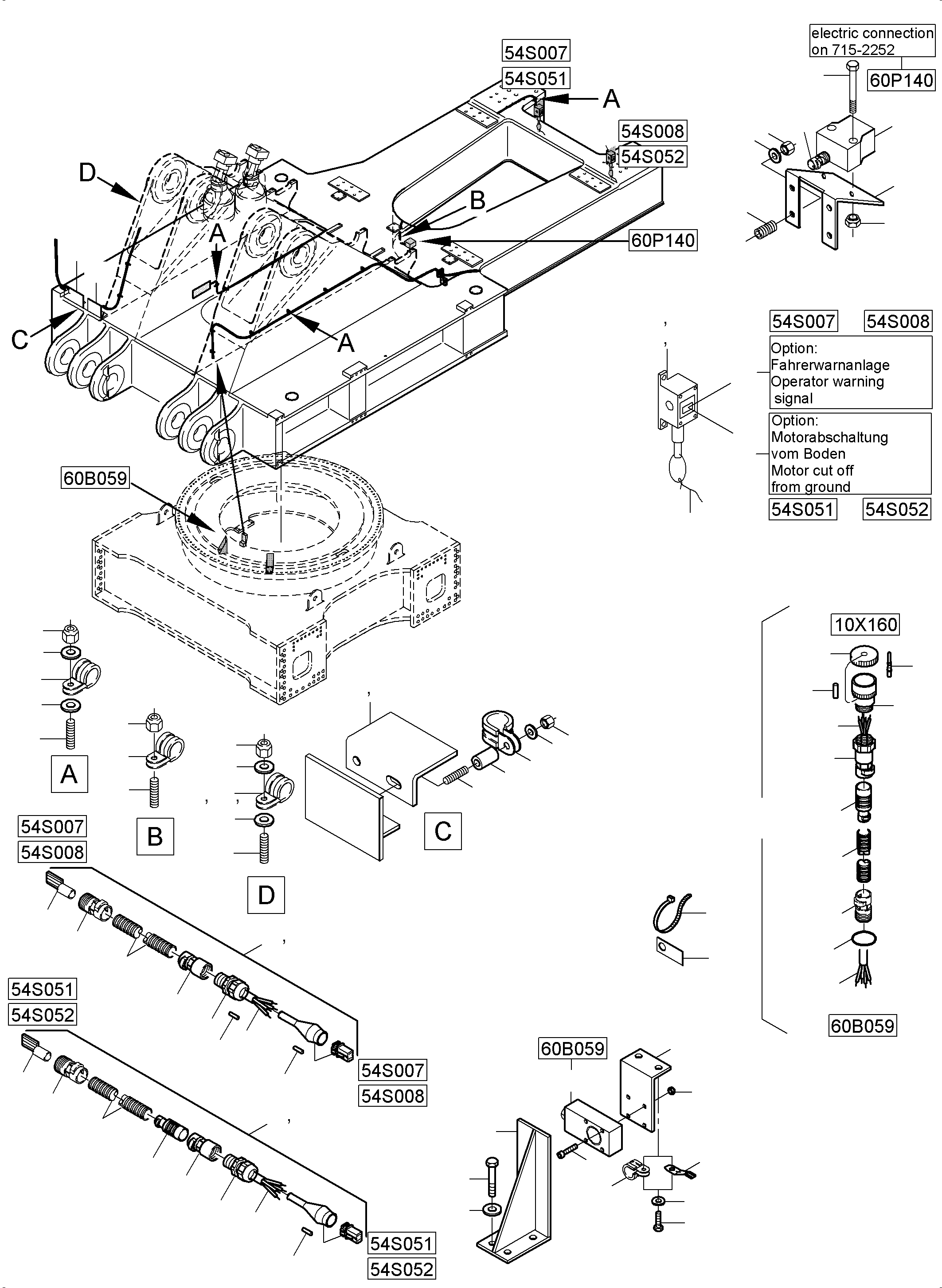 Harness proximity switches rotation 963 386 40 KOMATSU