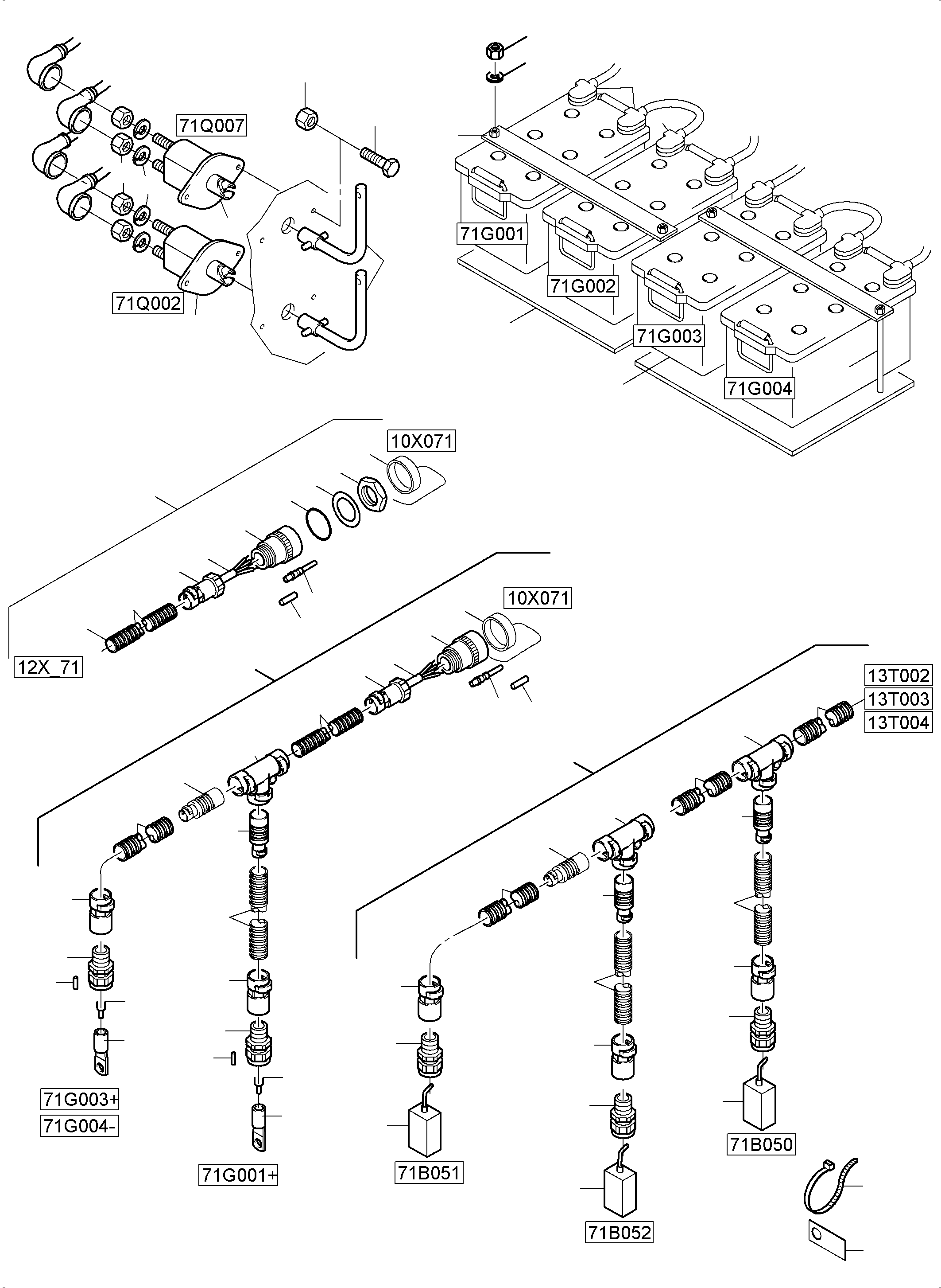 Harness 71Q002in/71G002- 976 601 40 KOMATSU