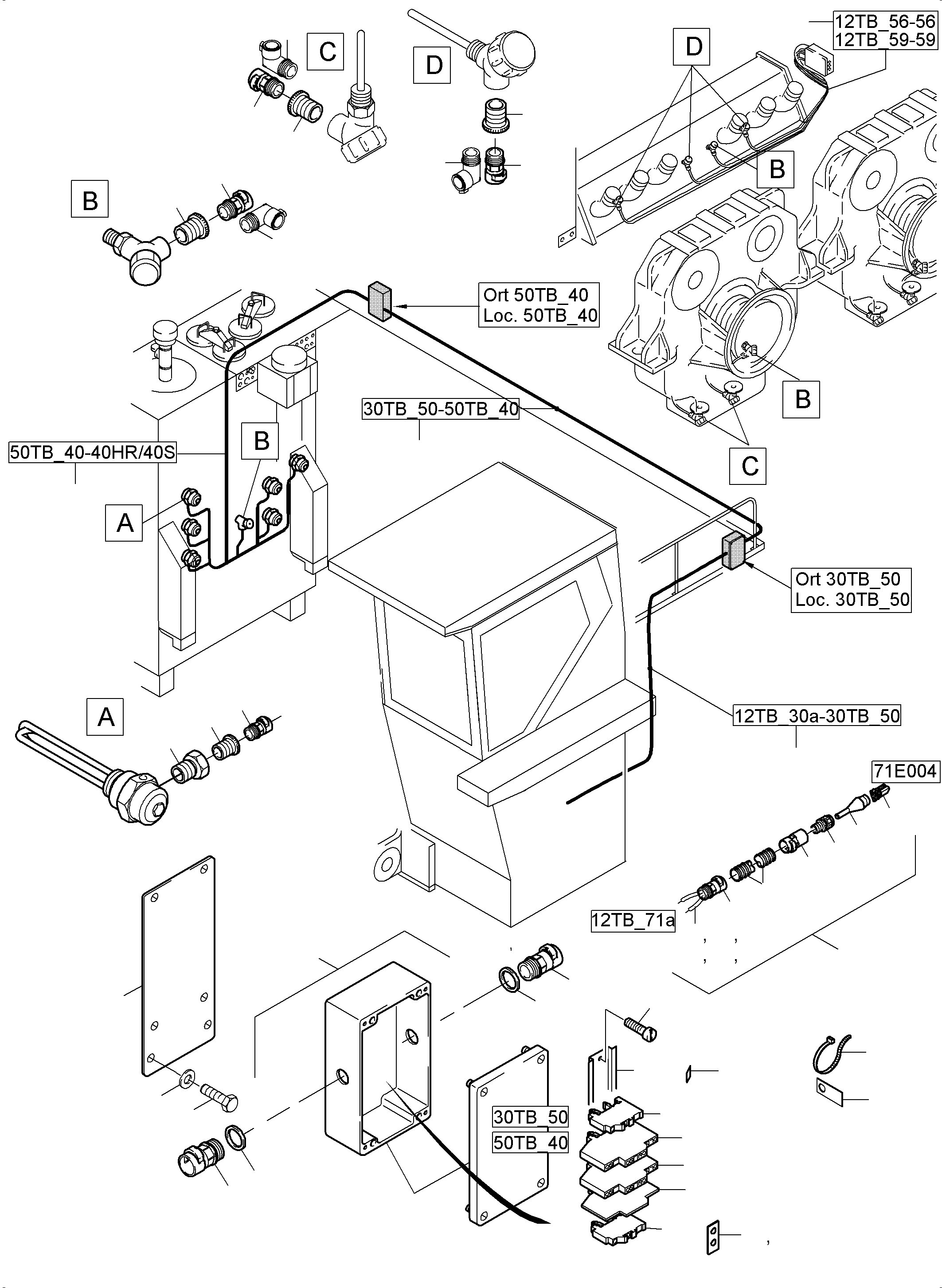 Junction box assy. 976 644 40 KOMATSU