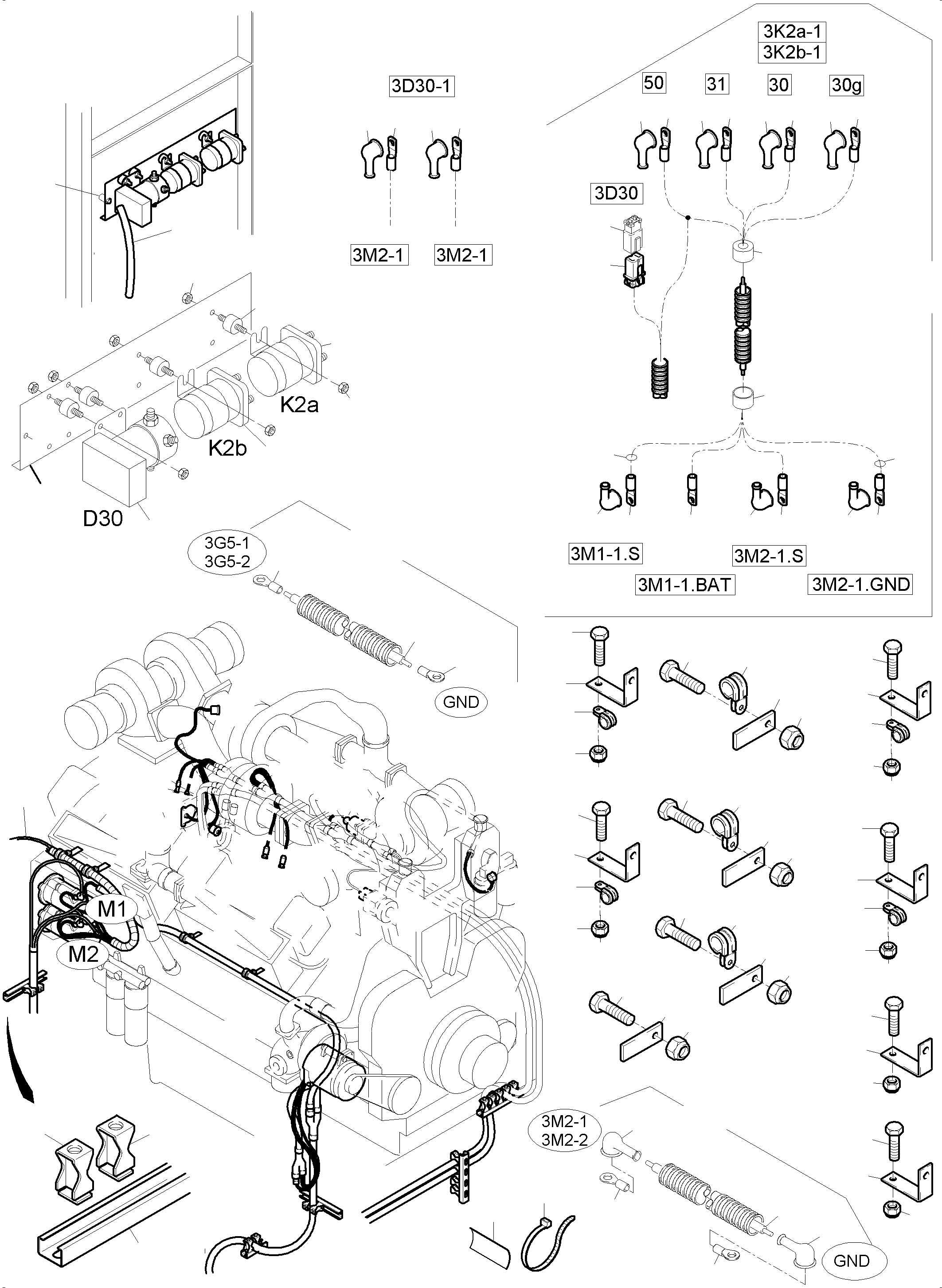 Pressure switch w. seal - engine-oil pressure 894 536 40 KOMATSU