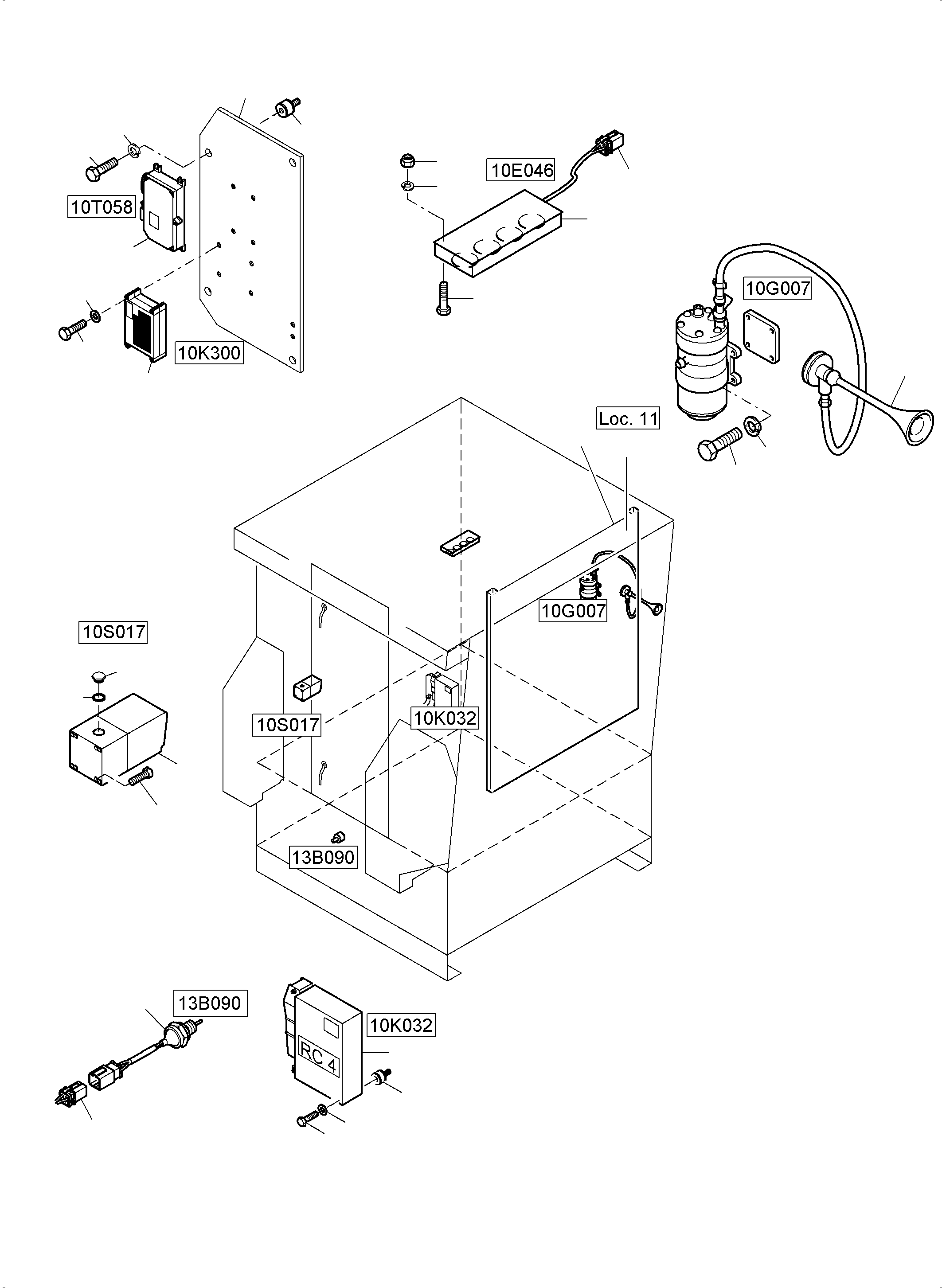 Assembly box 976 608 40 KOMATSU