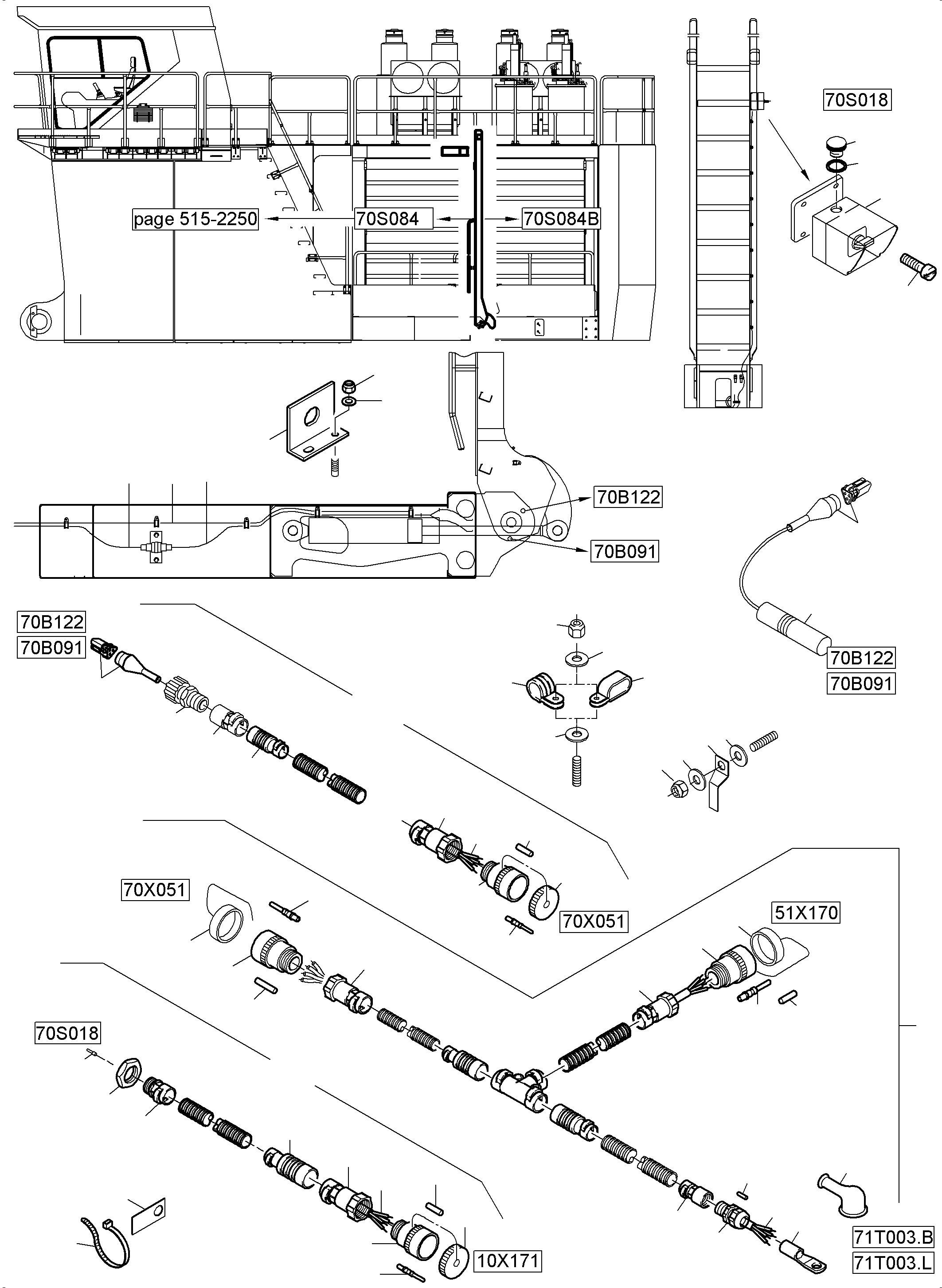 Harness - ladder 976 600 40 KOMATSU