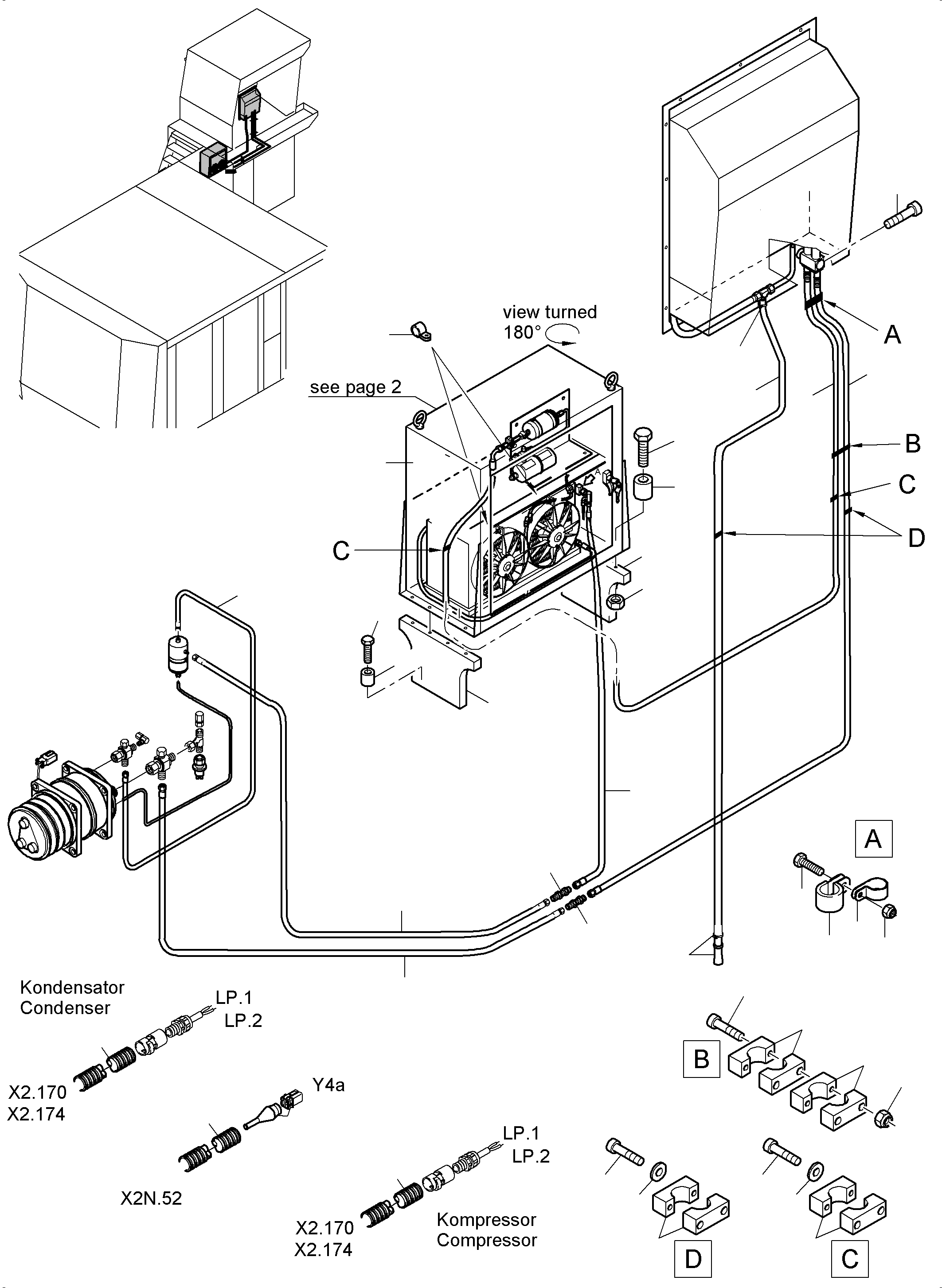 Harness X2N.52 - Y4a 967 864 40 KOMATSU