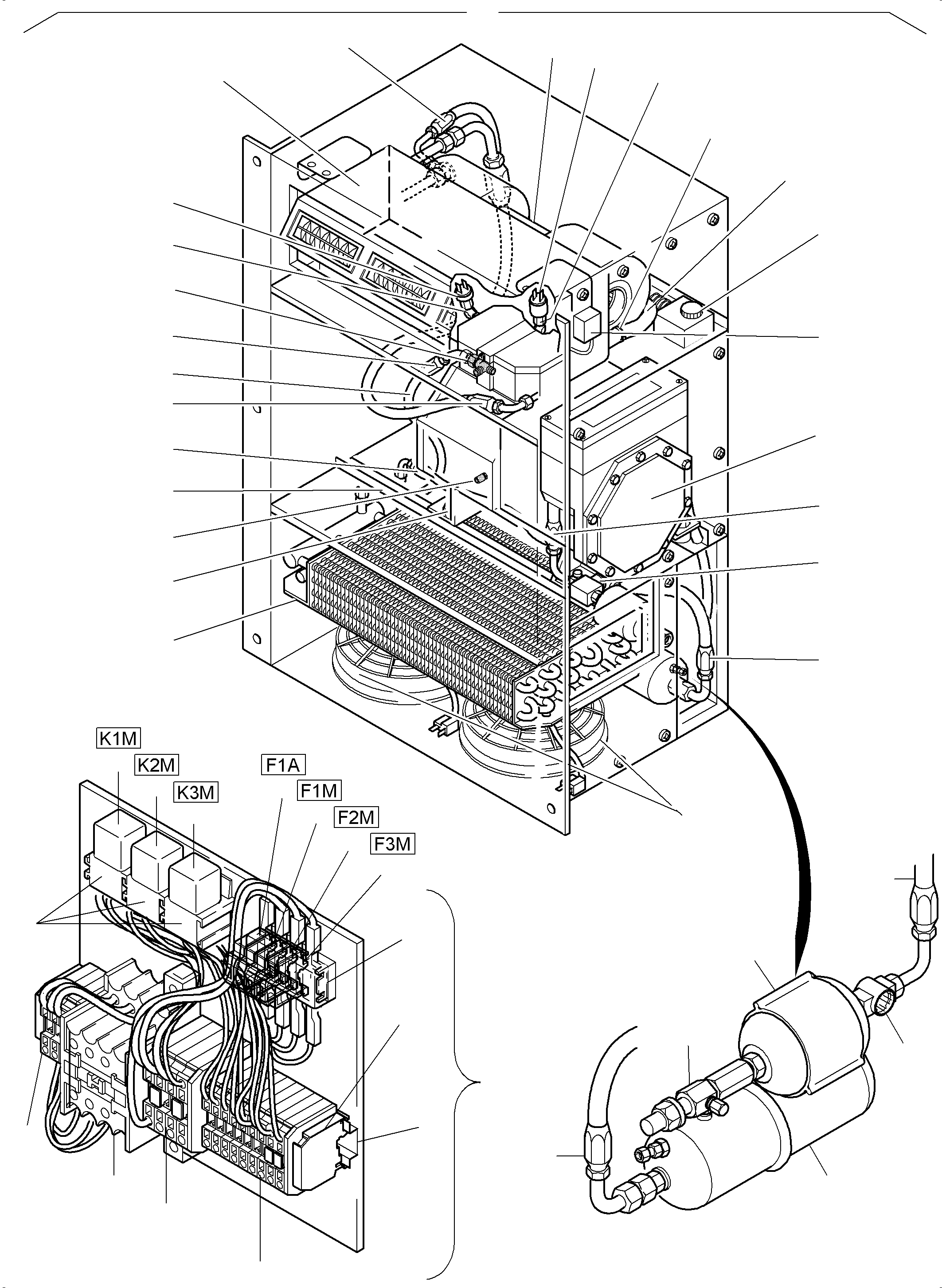 Compressor, 60Hz, without oil sump heater 799 097 73 KOMATSU