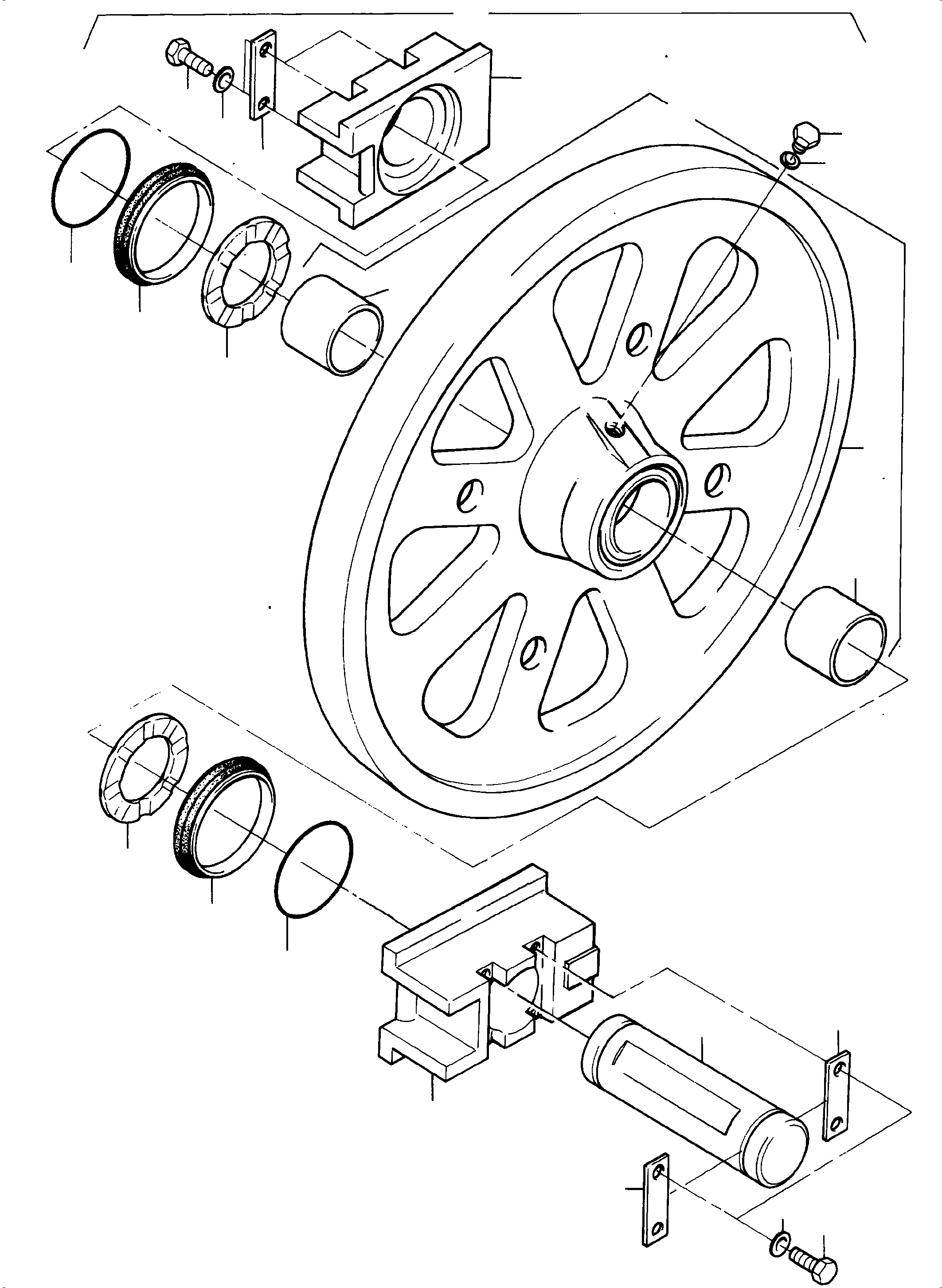 Idler assy. 970 774 40 KOMATSU