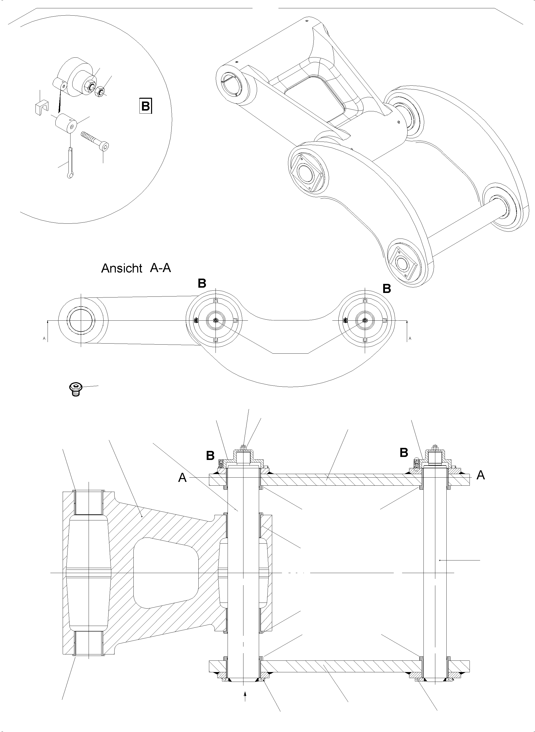 Flanged bush bronze 970 717 40 KOMATSU
