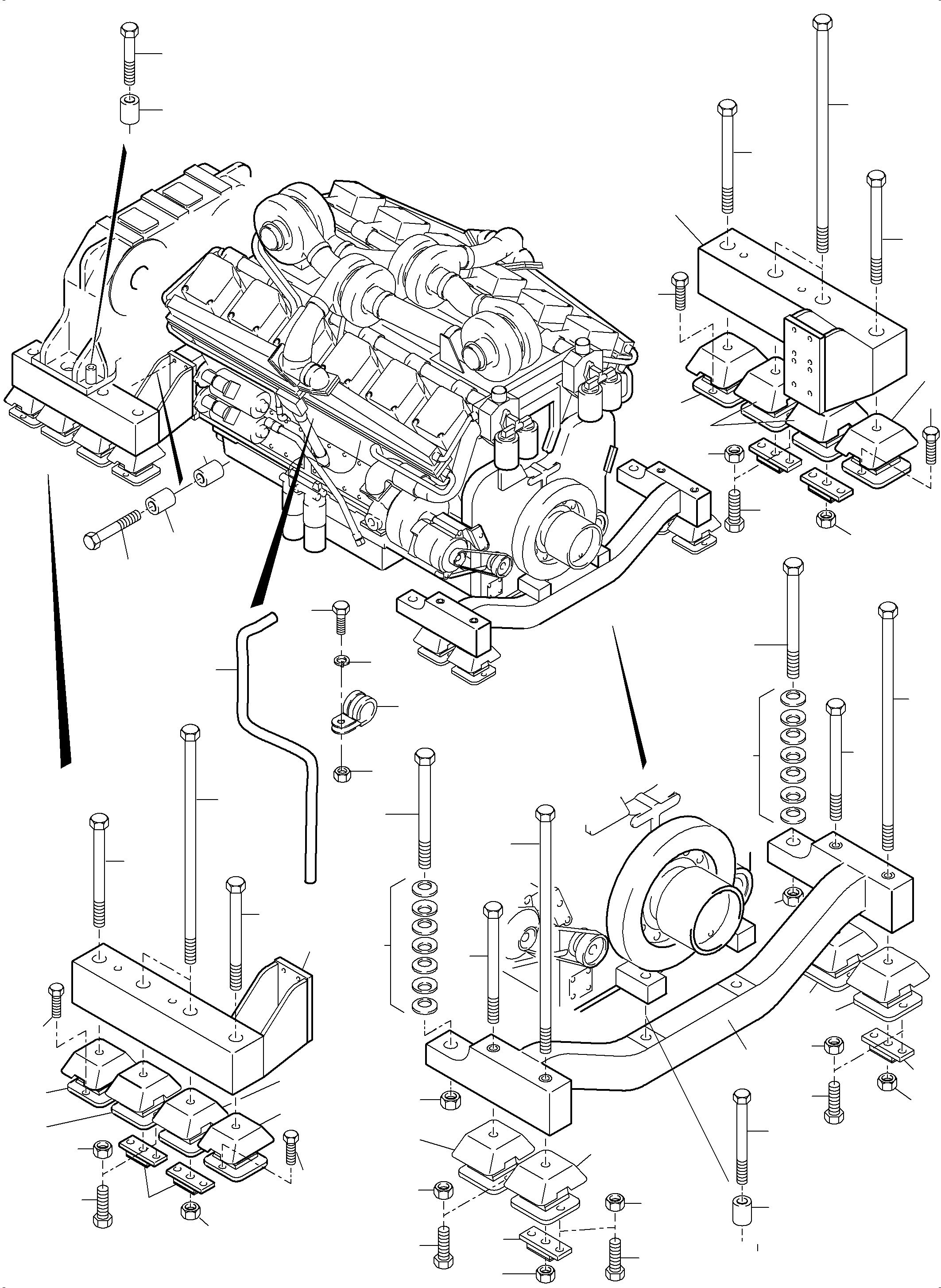 Mounting 951 232 40 KOMATSU