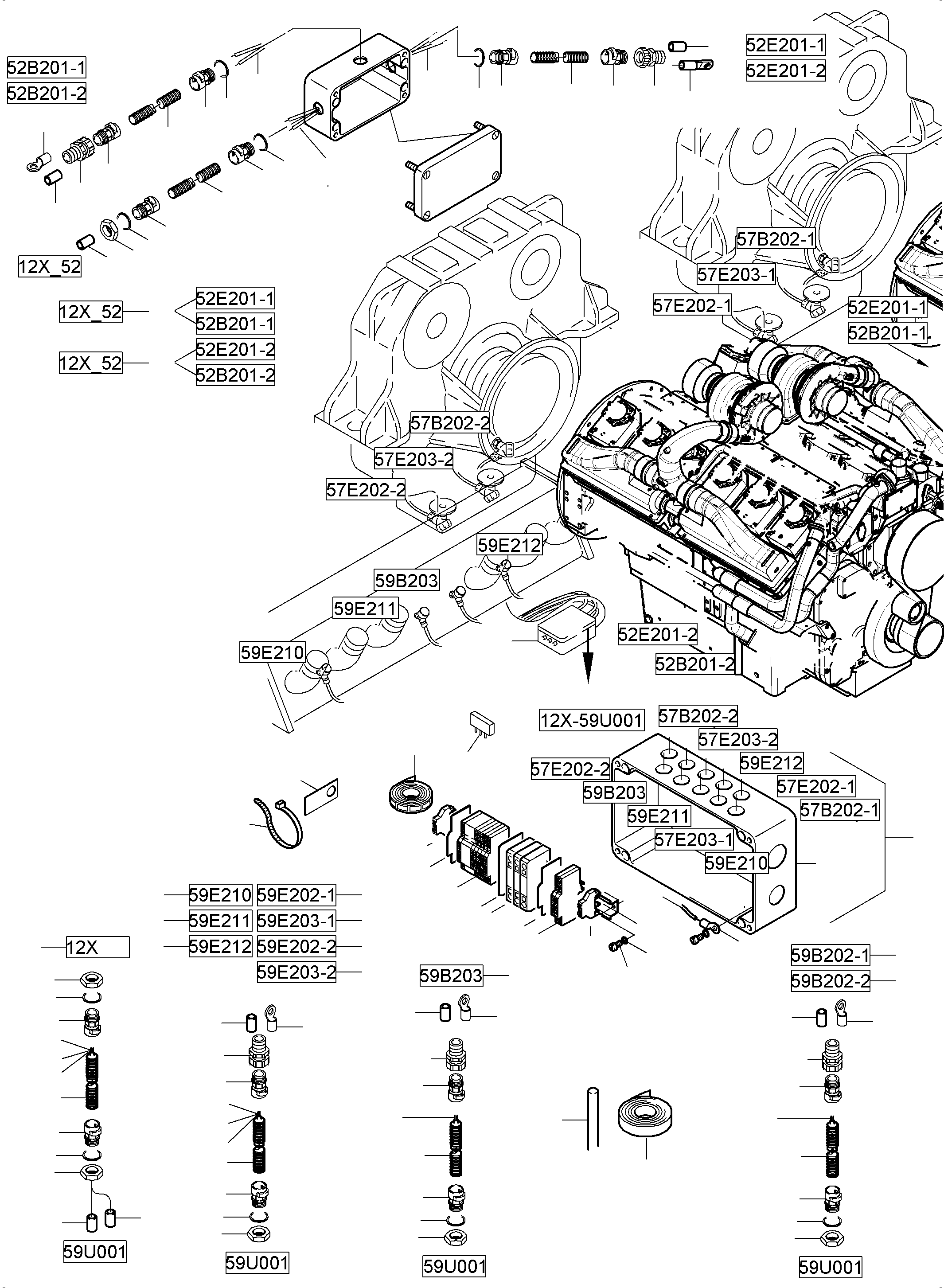 Housing emty 976 646 40 KOMATSU