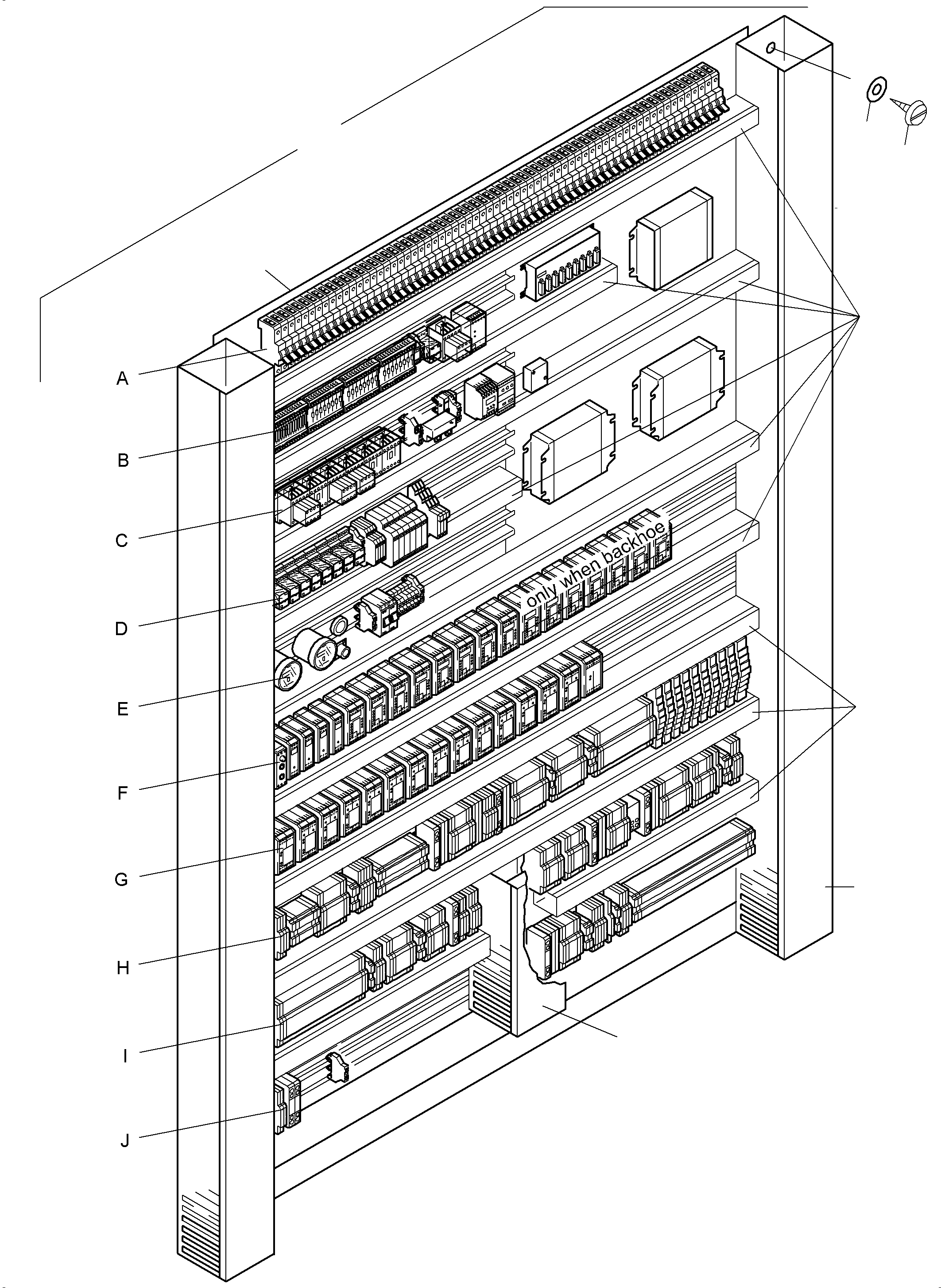 Switch framing assy. 992 241 40 KOMATSU