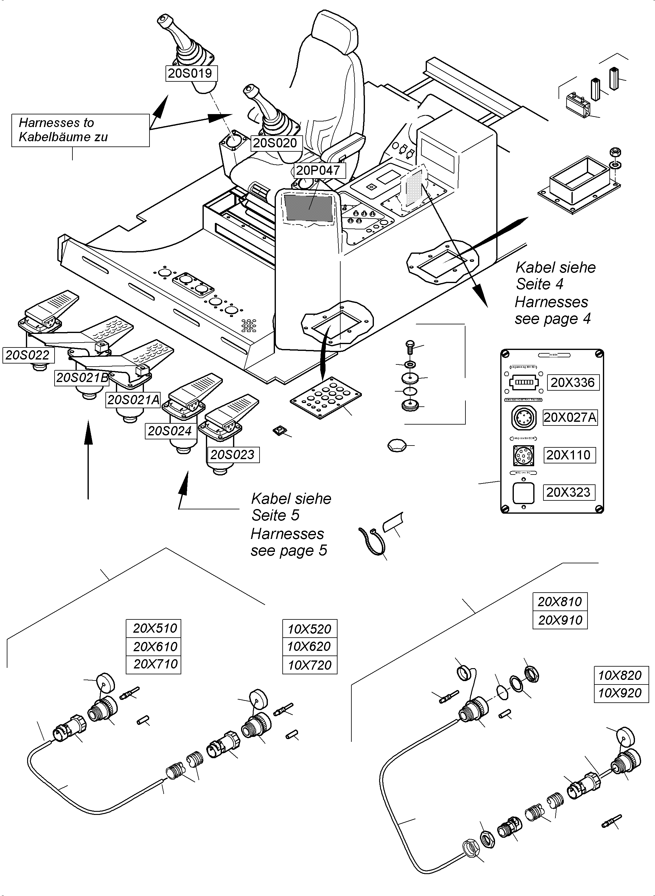 Mounting plate assy. 983 908 40 KOMATSU