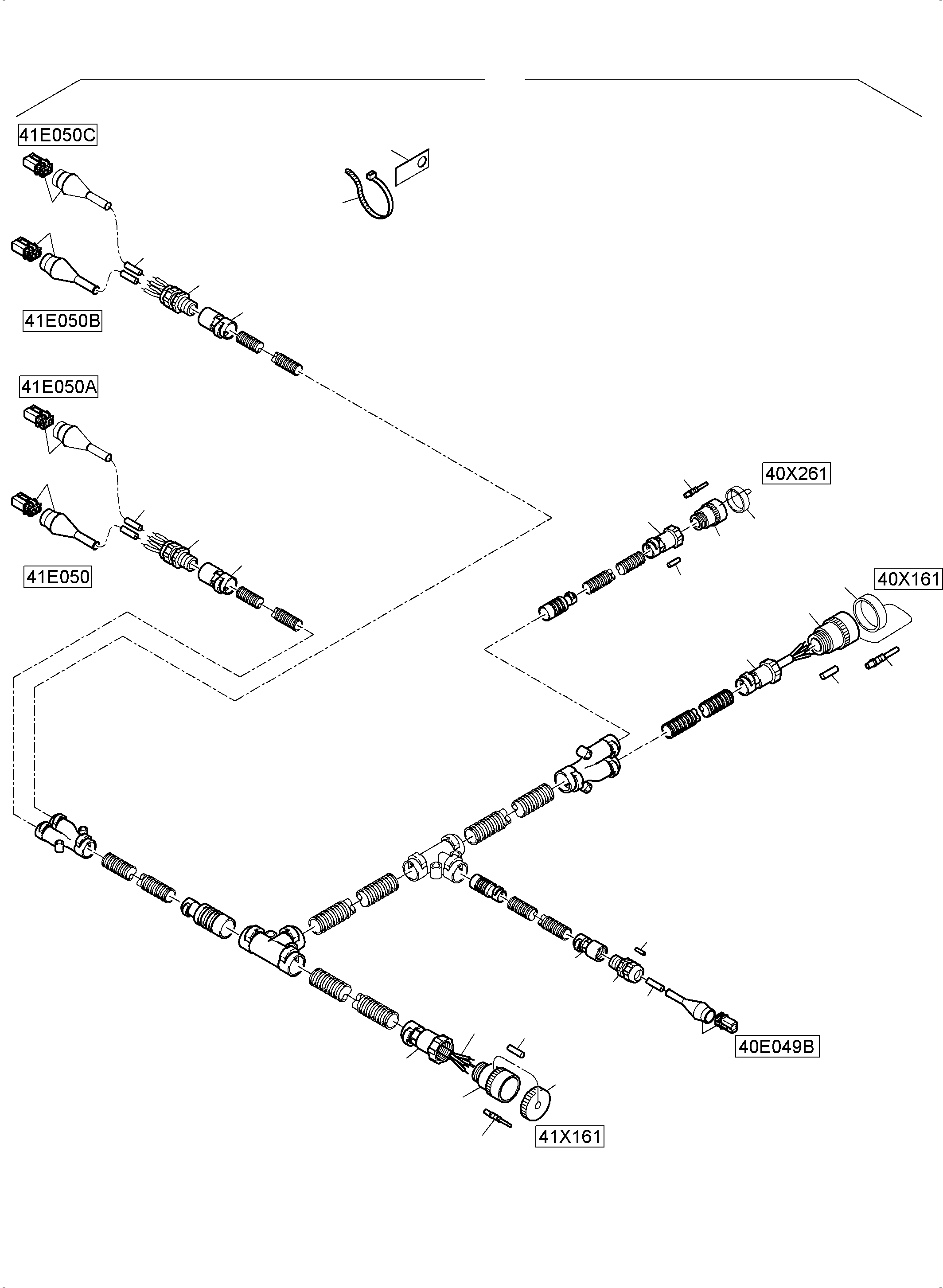Harness 40X140/ - 240/ -340 998 724 40 KOMATSU