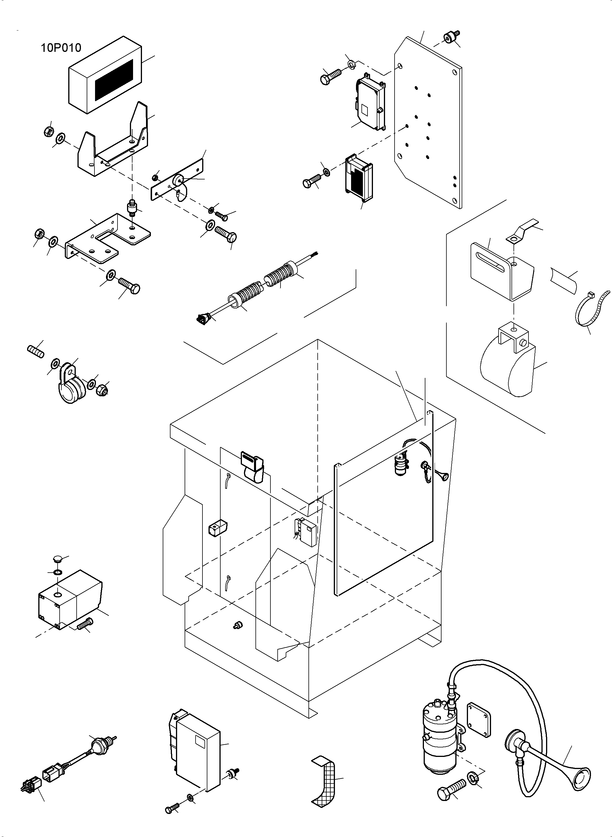 Assembly box 992 288 40 KOMATSU